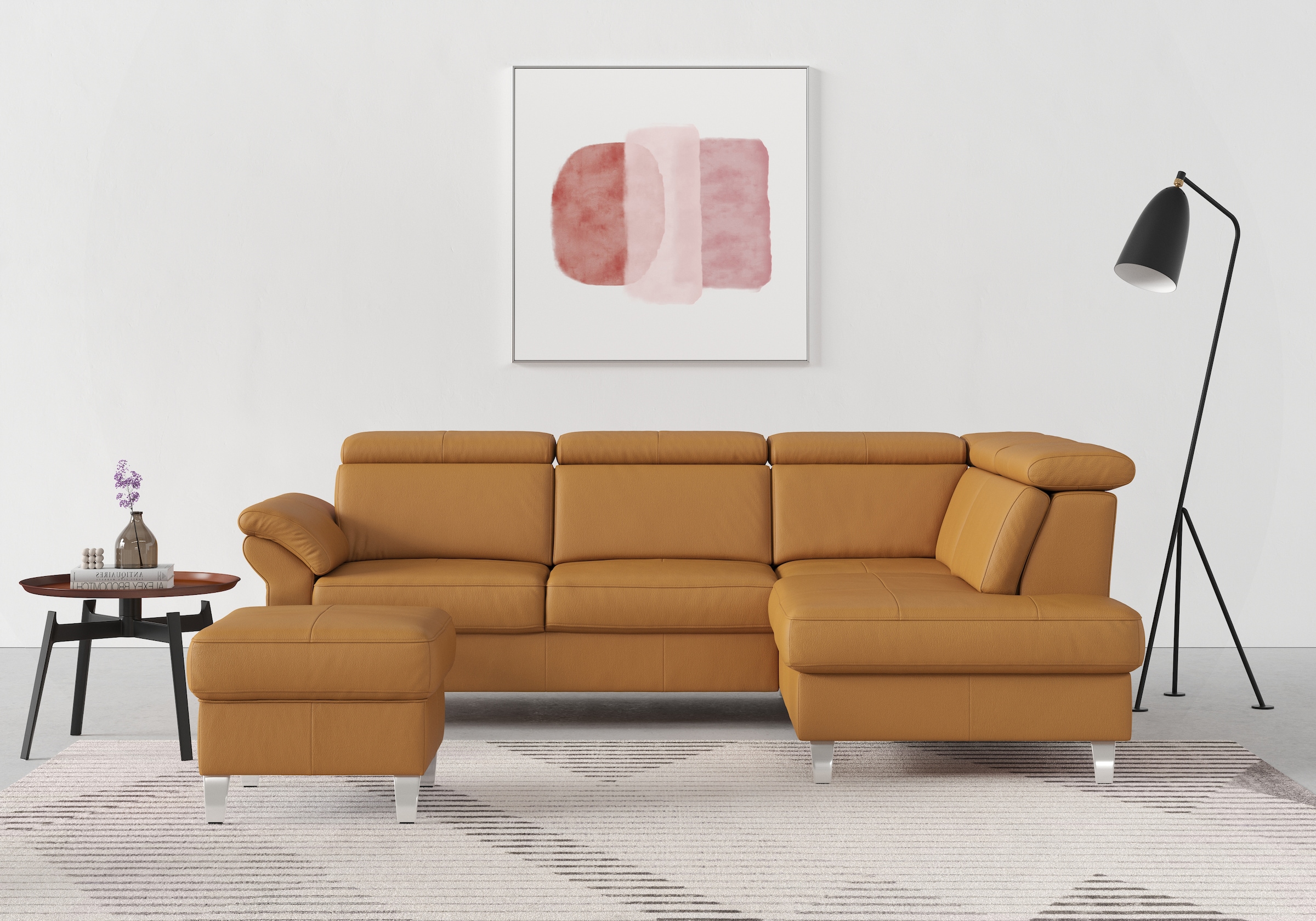 sit&more Ecksofa, inklusive Kopfteilverstellung, wahlweise mit Bettfunktion und Bettkasten