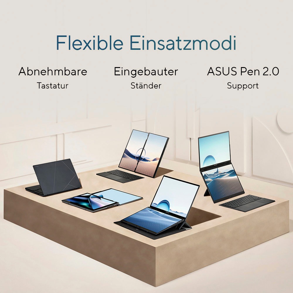 Asus Notebook »Zenbook Duo OLED UX8406MA-QL308X«, 35,6 cm, / 14 Zoll, Intel, Core Ultra 7, 1000 GB SSD