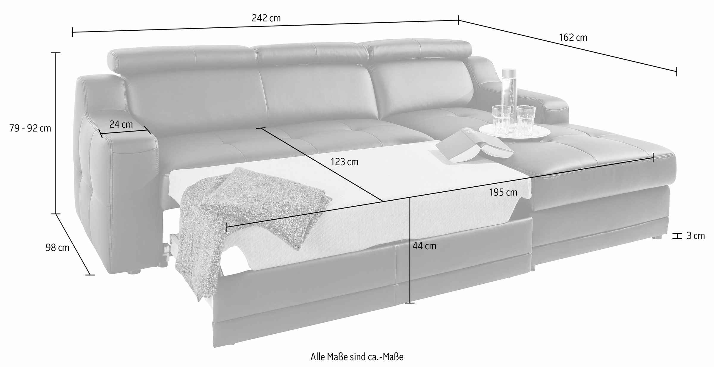 exxpo - sofa fashion Ecksofa »Lotos, bequem und funktionell, Federkern, Bre günstig online kaufen