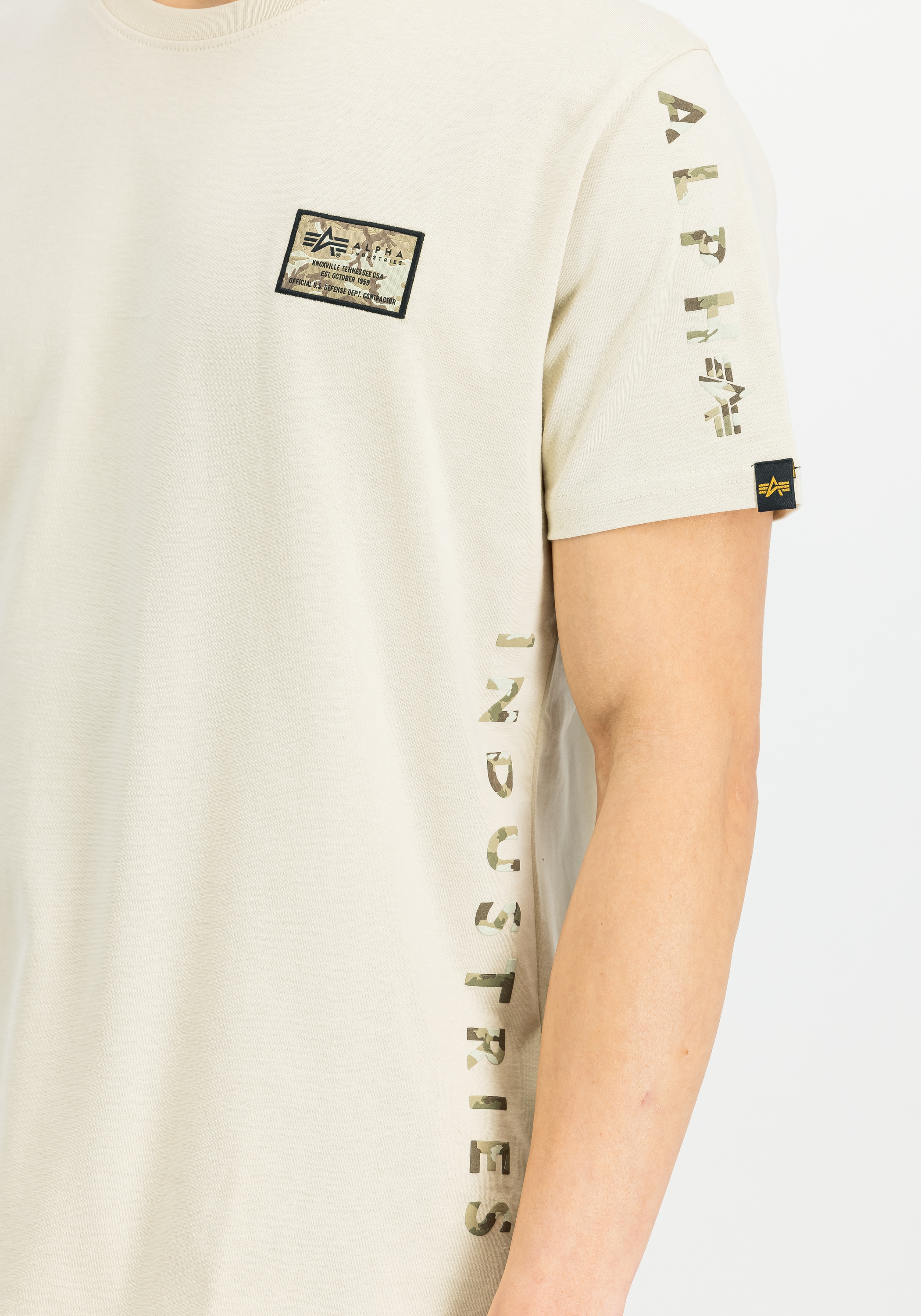Alpha Industries T-Shirt »Alpha Industries Men - T-Shirts Camo Sleeve T«