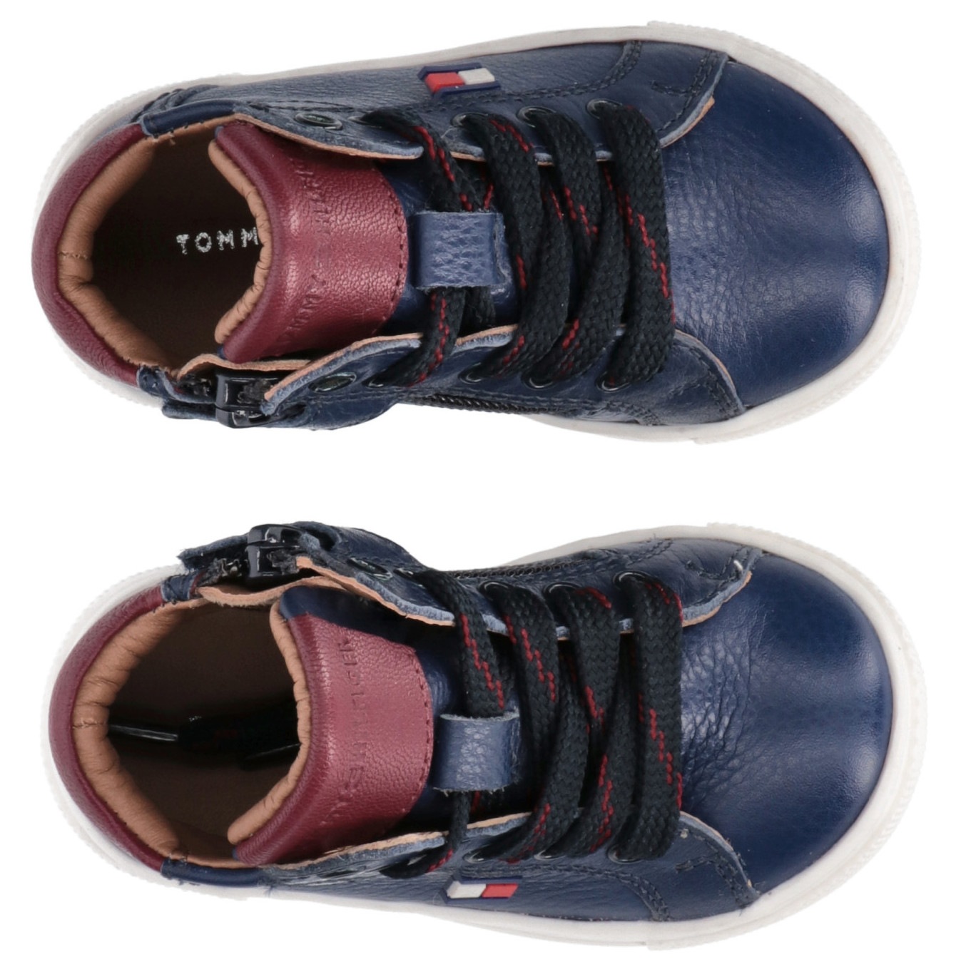 Tommy Hilfiger Sneaker, Babyschuh, Schnürboots mit weicher Lederinnenausstattung