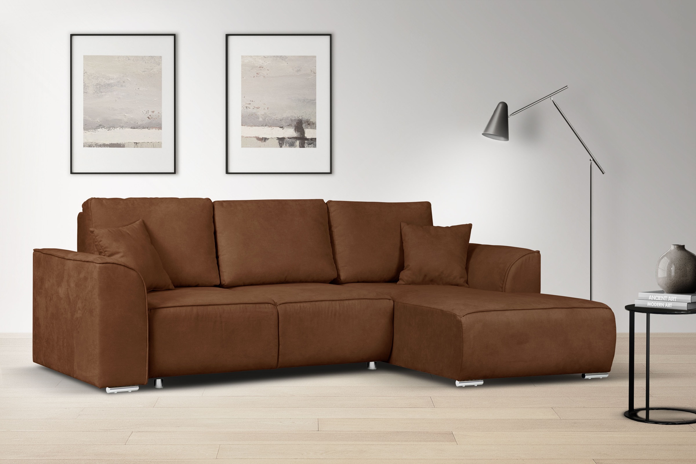 OTTO home Ecksofa »BEATRICE optionale Schlafsofa mit Bettkasten, B/T/H: 265 günstig online kaufen
