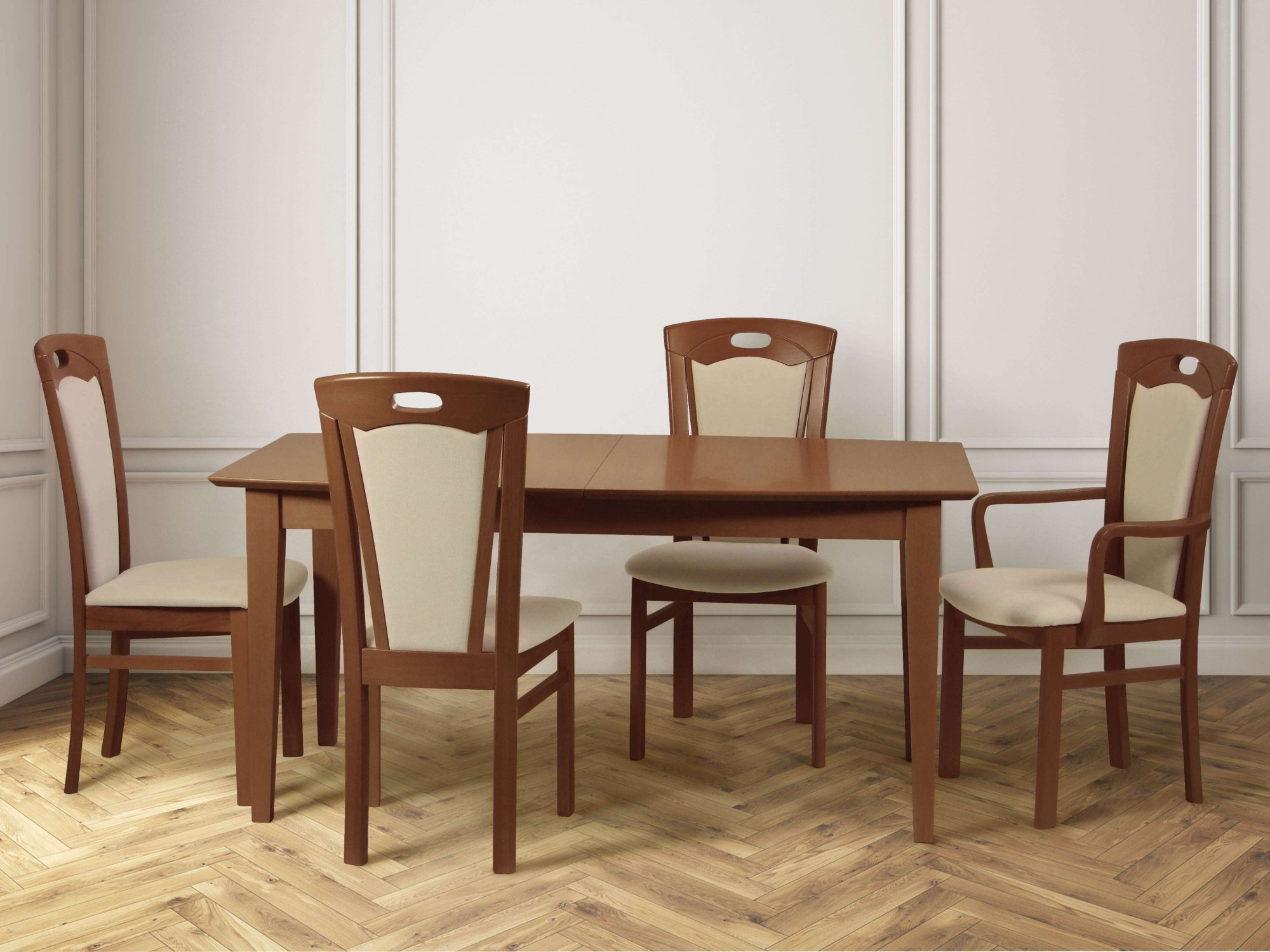 Home affaire Esszimmerstuhl »FERDI, Armlehnstuhl, Made in Italy, Massivholz günstig online kaufen
