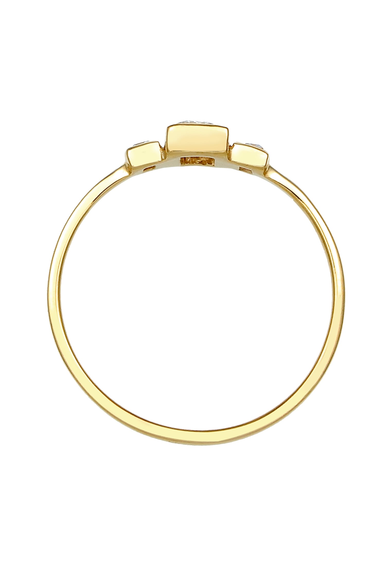 Elli Premium Verlobungsring »Verlobungsring Topas Weiß 375 Gelbgold«