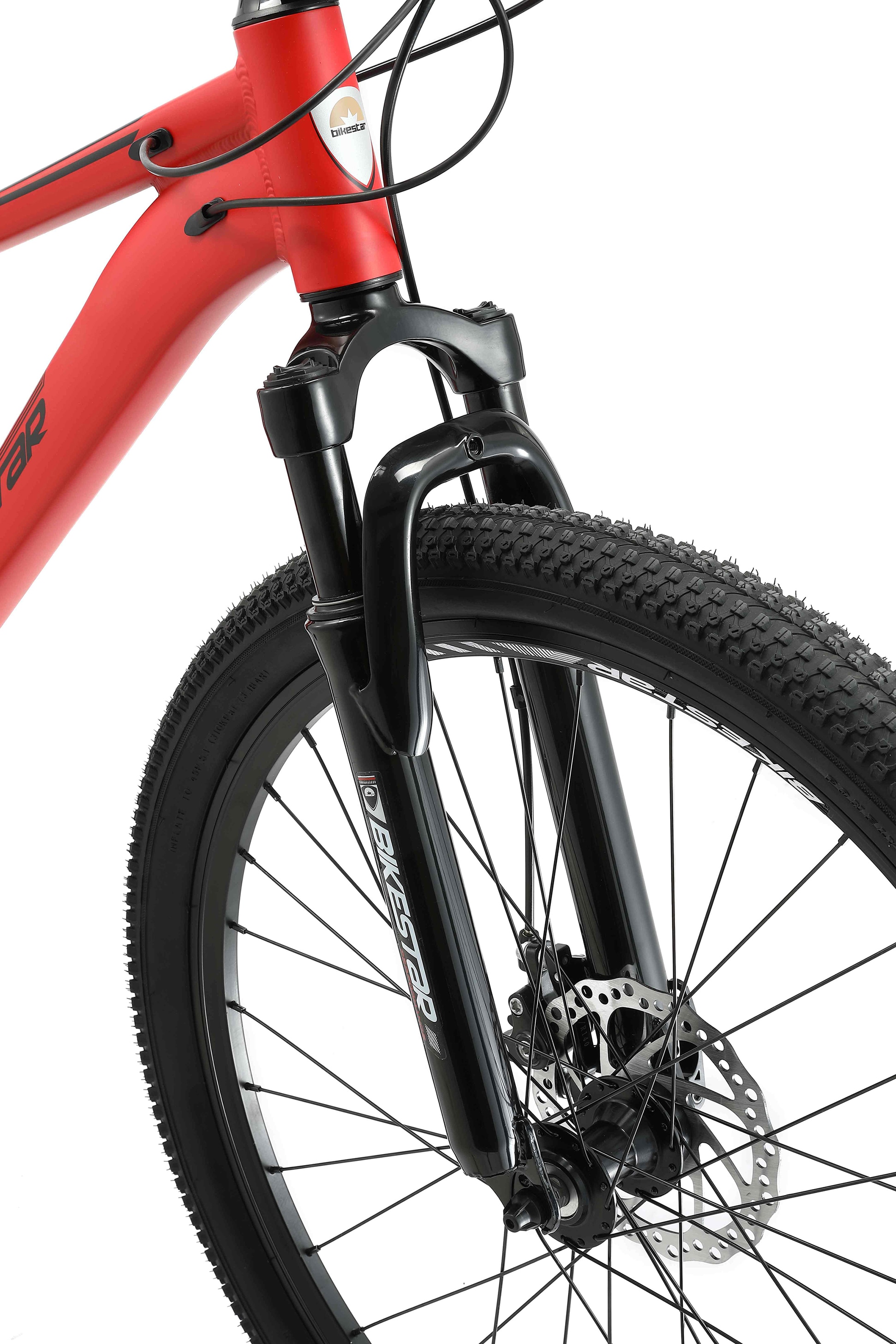 Bikestar Mountainbike, 21 Gang, Shimano, RD-TY300 Schaltwerk, Kettenschaltung, für Damen und Herren, Kettenschaltung