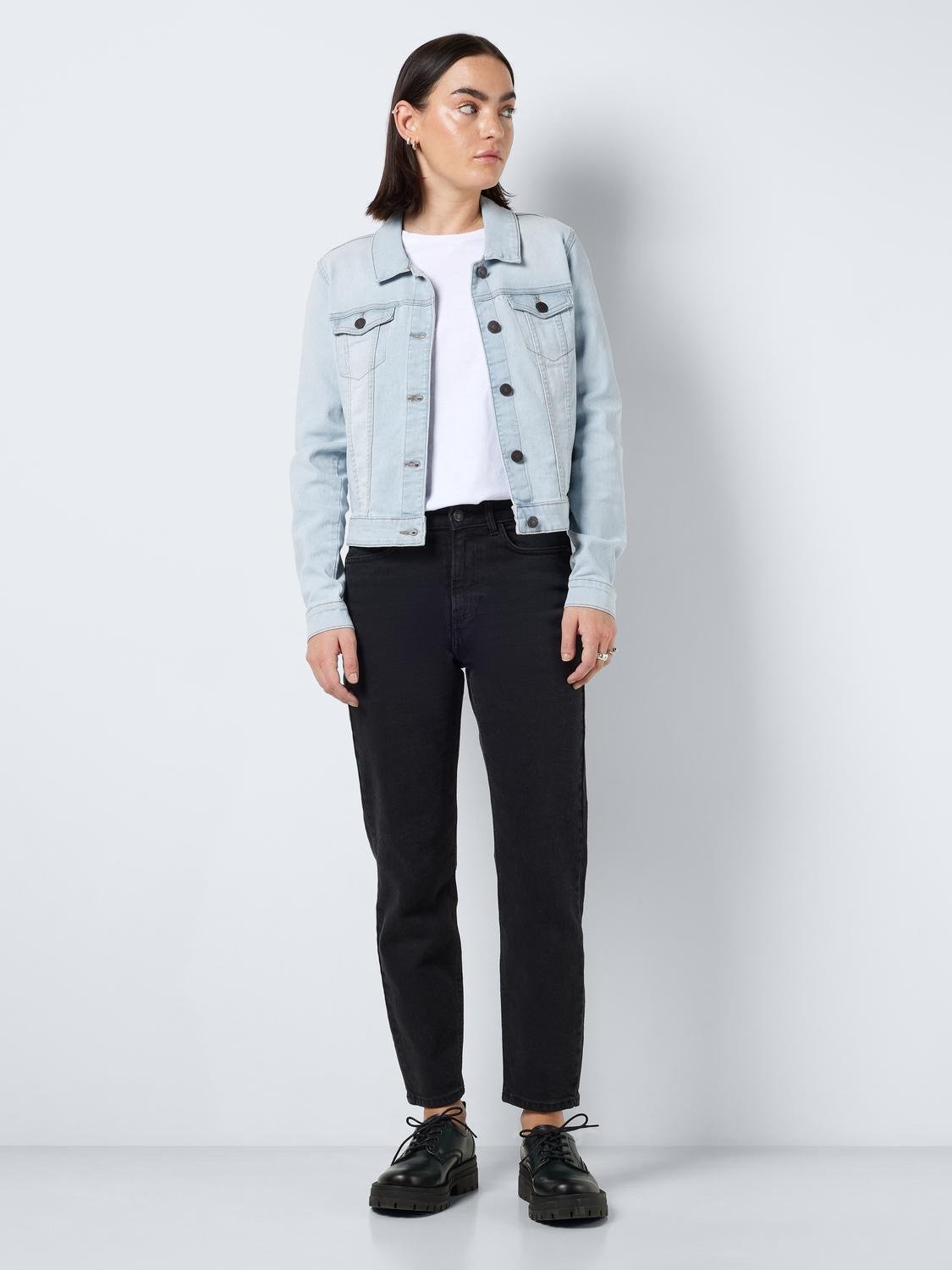 Noisy may Jeansjacke »NMDEBRA L/S DENIM JACKET LB NOOS« ohne Kapuze