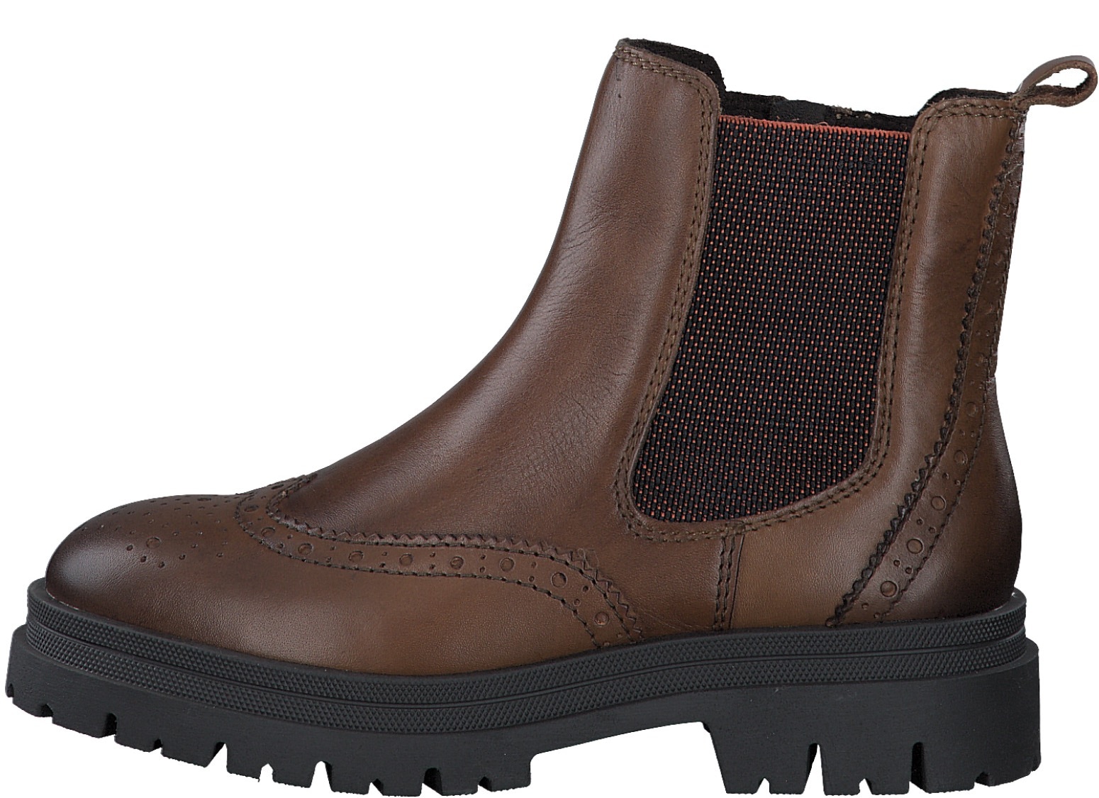 MARCO TOZZI Chelseaboots, Boots, Stiefelette, Chunky Boots mit modischer Lyralochung