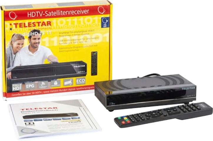TELESTAR SAT-Receiver »digiHD TS 11«, 2.0, (USB-Mediaplayer-EPG (elektronische Programmzeitschrift)-Kindersicherung-Sleeptimer-Videotext-Timer)
