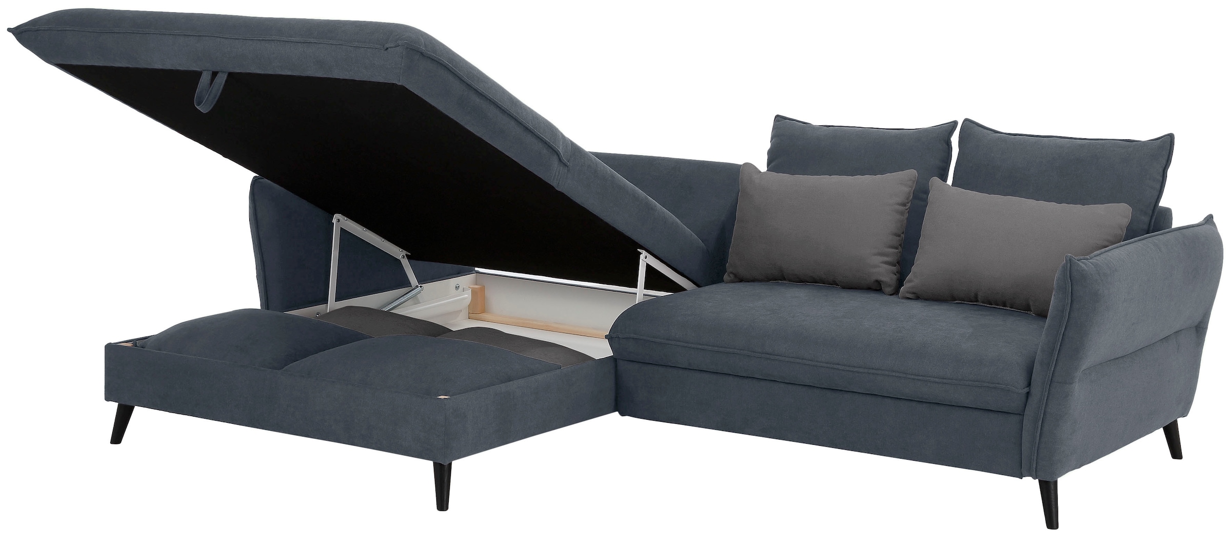 Home affaire Ecksofa »Tirano, L-Form«, wahlweise mit Bettfunktion und Bettkasten