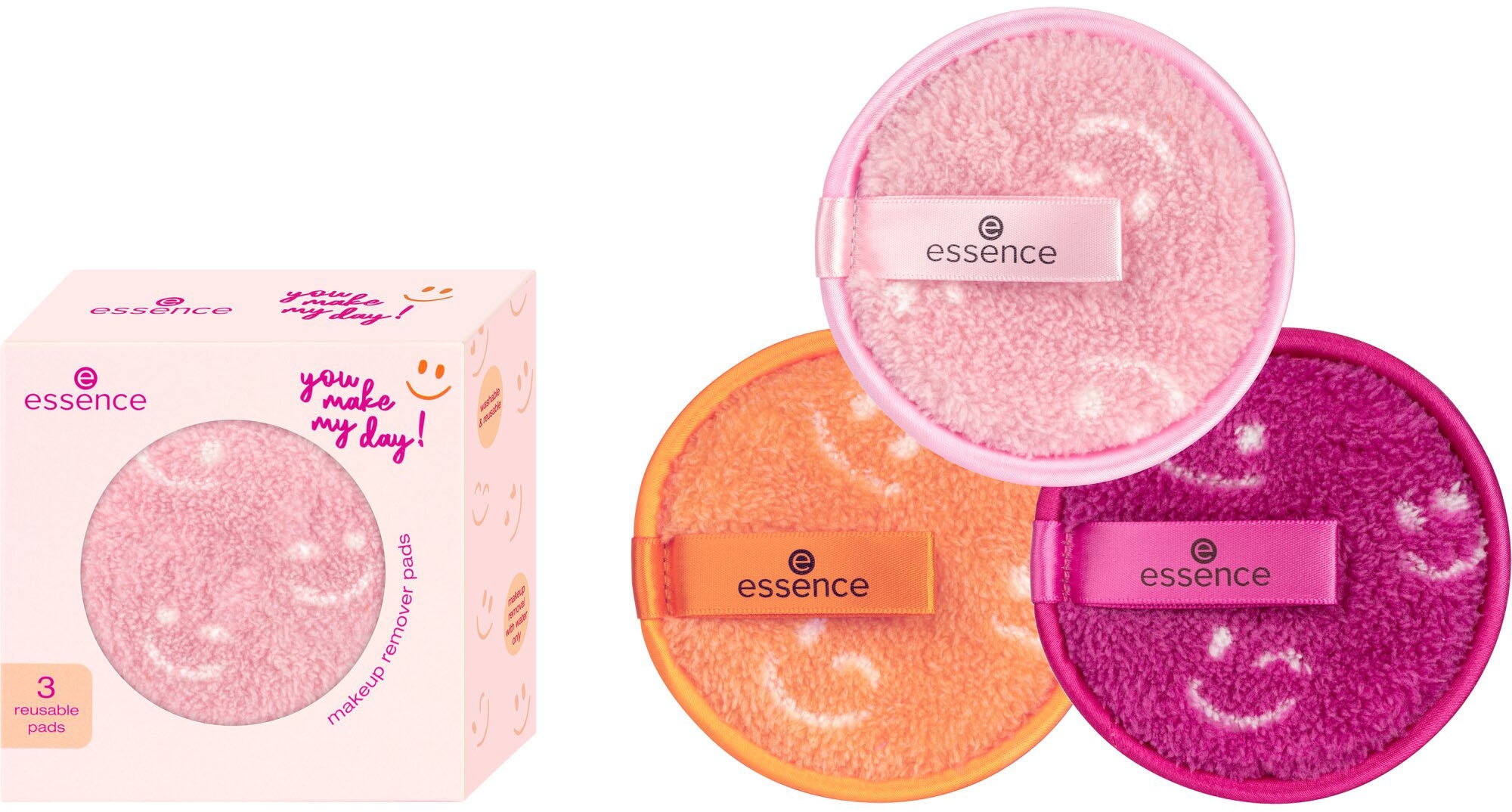 Essence Abschminkschwamm »you make my day! makeup remover pads«, (Set, 3 tl günstig online kaufen