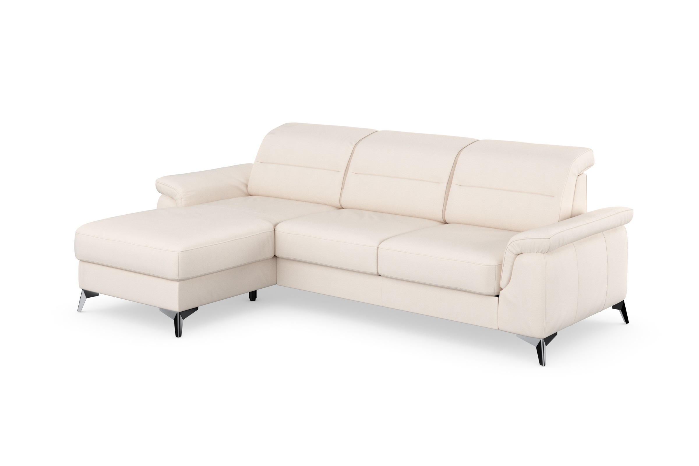 sit&more Ecksofa »Sinatra L-Form«, mit Recamiere, optinal mit Kopfteilverstellung und Armteilfunktion