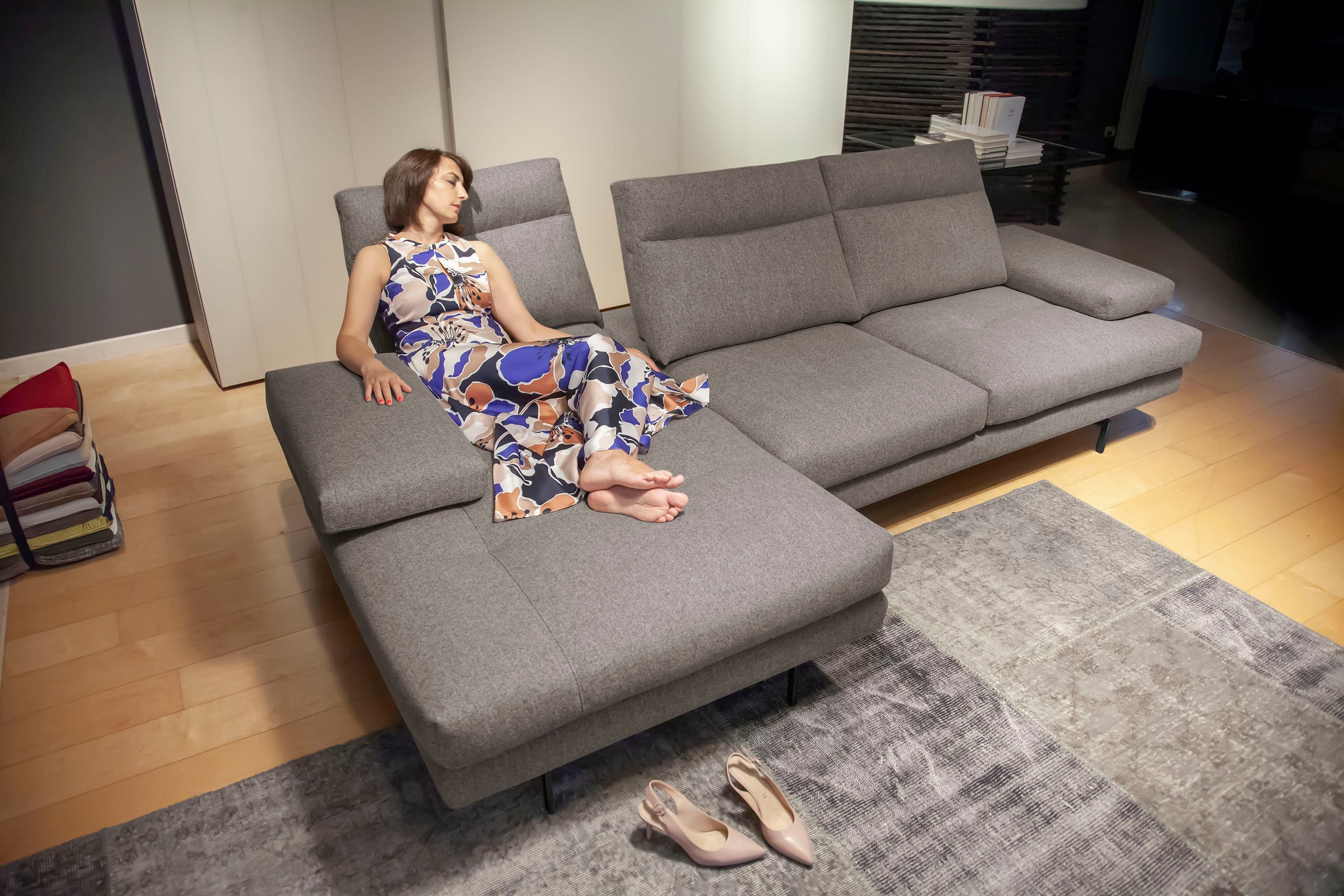 CALIA ITALIA Ecksofa »Toby Wing, L-Form, Multifunktionssofa, edel und beque günstig online kaufen