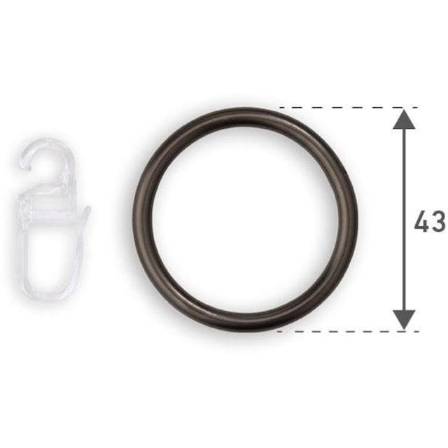 Good Life Gardinenring »ArtusNaos«, (10 St.), Gardinen-Ringe für 25mm  Stange bequem und schnell bestellen