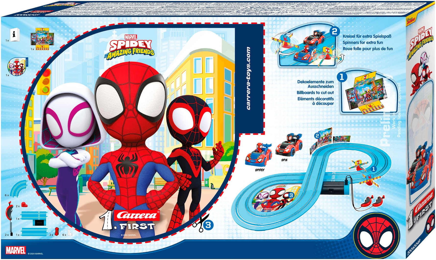 Carrera® Autorennbahn »Carrera® First - Spidey - It's Spidey Time!«