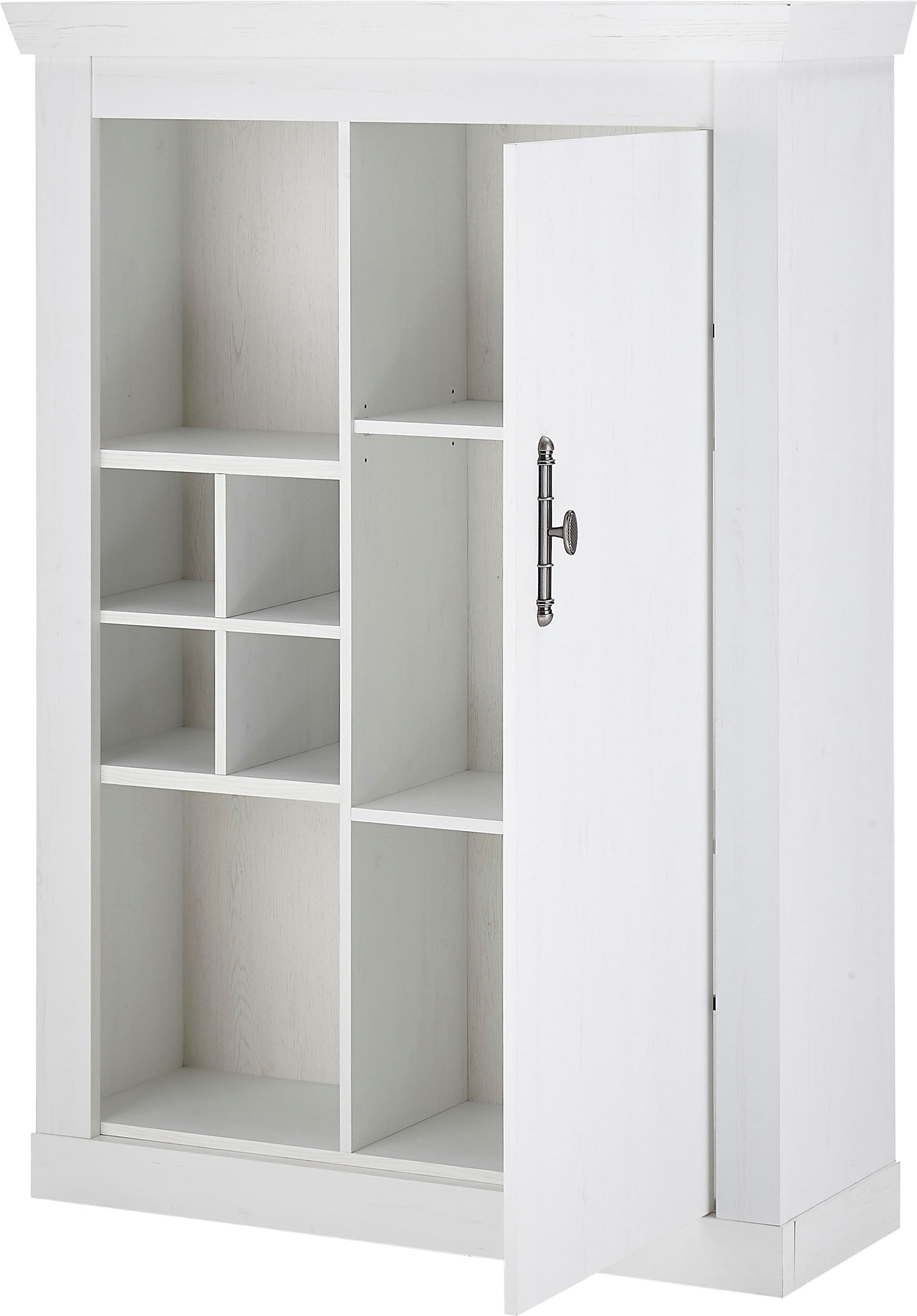 Home affaire Highboard »RAVENNA«, im romantischen Landhausstil, Griffe aus Metall, Höhe 146 cm