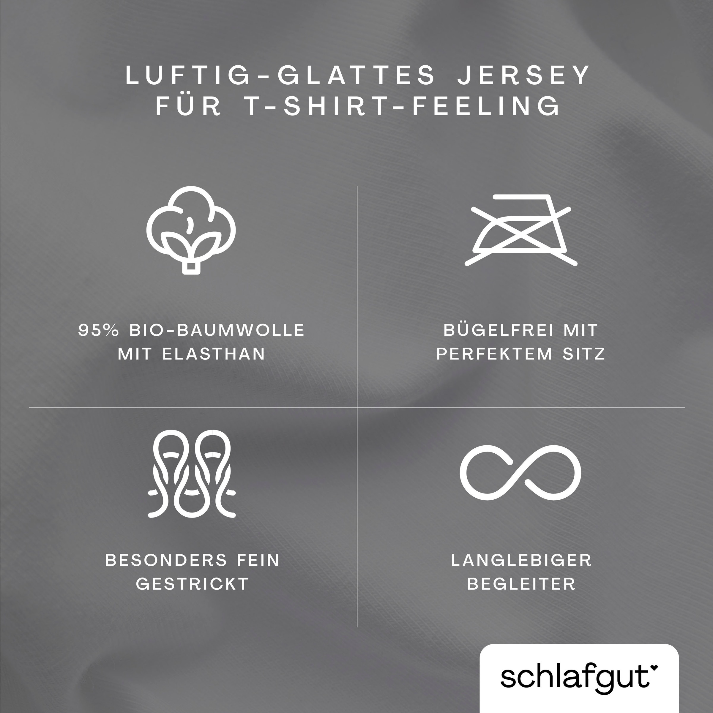 Schlafgut Kissenbezug »Knitted Jersey aus Bio-Baumwolle mit Elasthan, bügelfrei,«, (1 St.), besonders fein gestrickt, Kissenhülle mit farbigem Reißverschluss