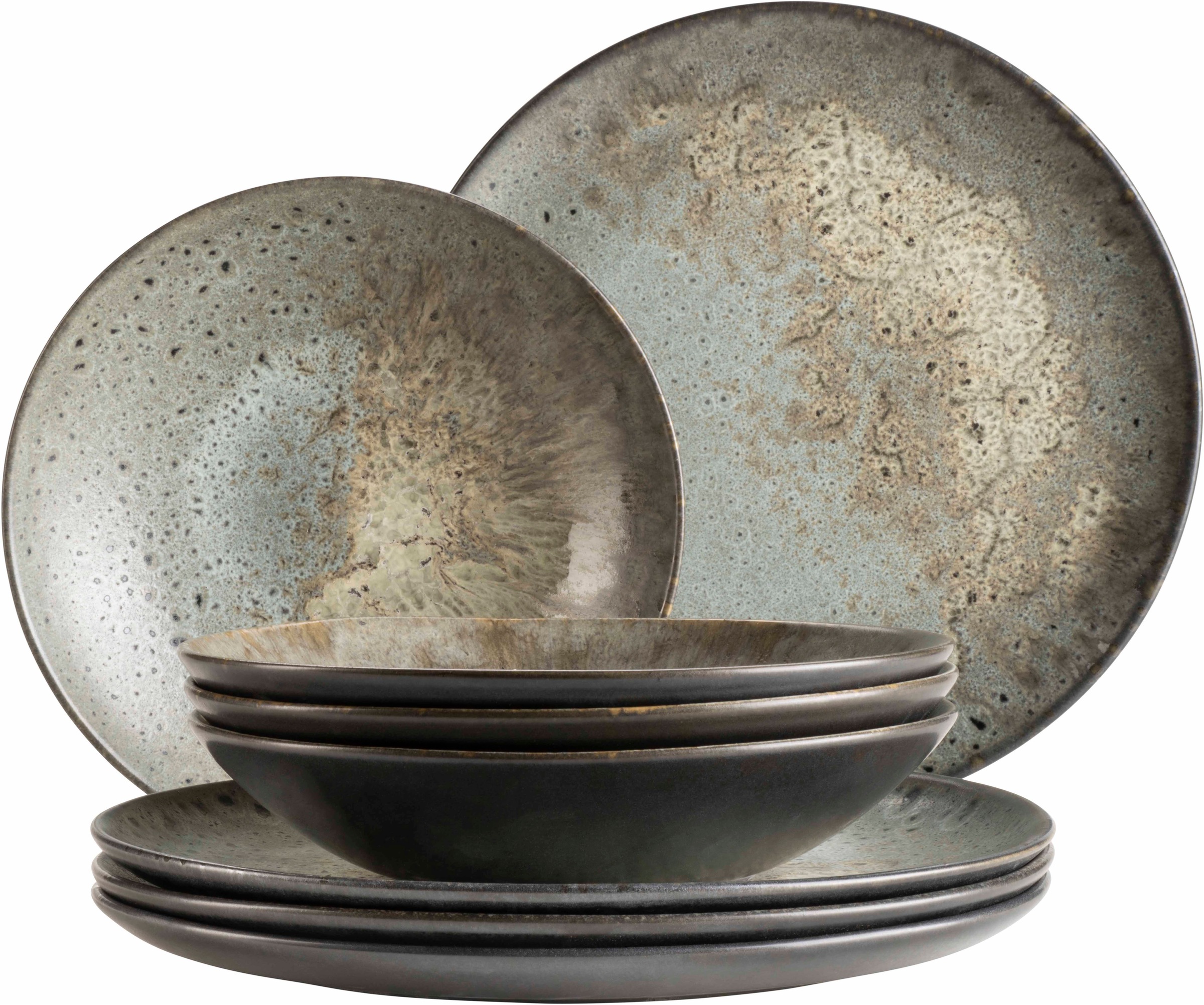 MÄSER Tafelservice »CARELLIA, aus Steinzeug« Geschirr-Set, Service günstig online kaufen