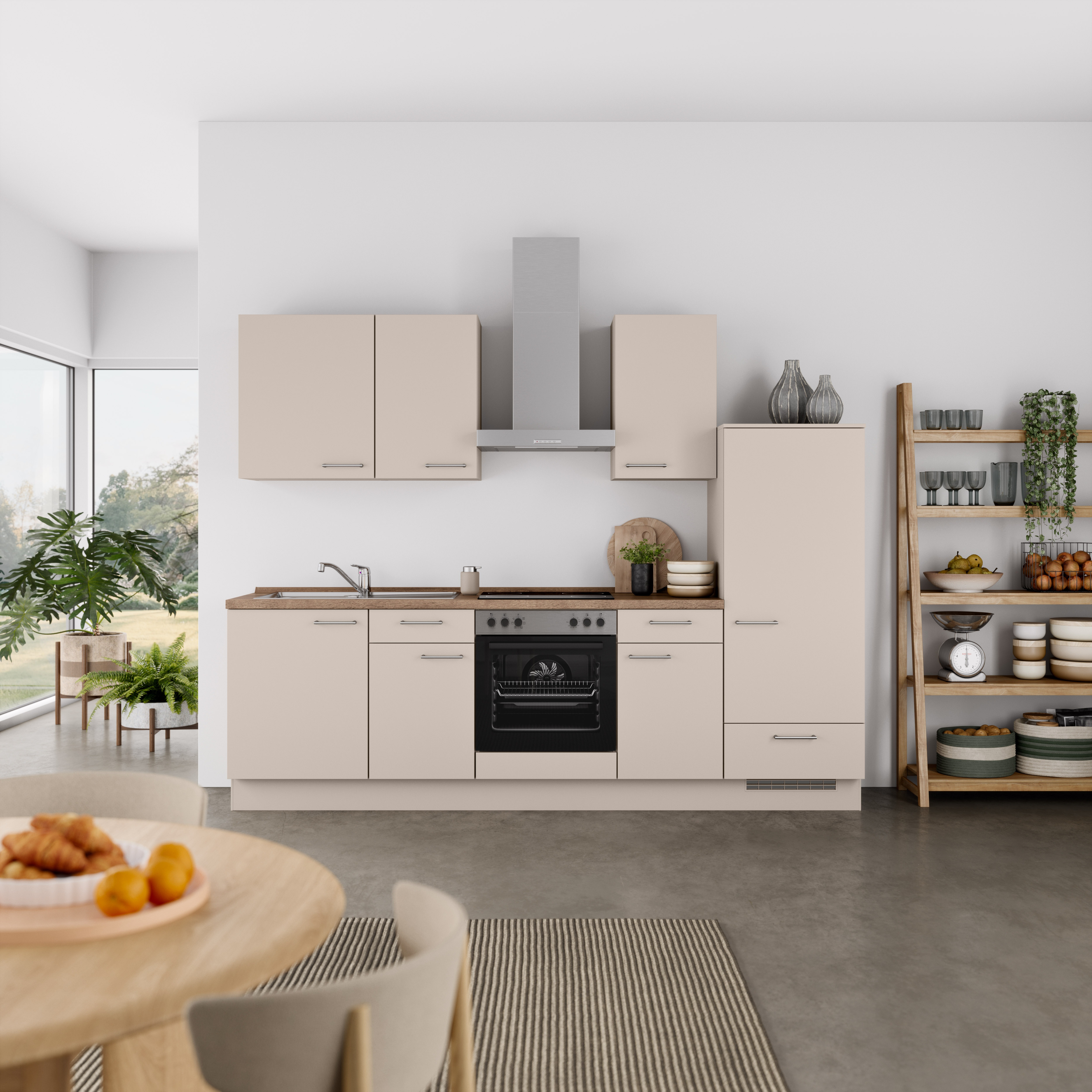 nobilia® Küchenzeile »"Laser I", Ausrichtung wählbar, Breite 270 cm« vormon günstig online kaufen