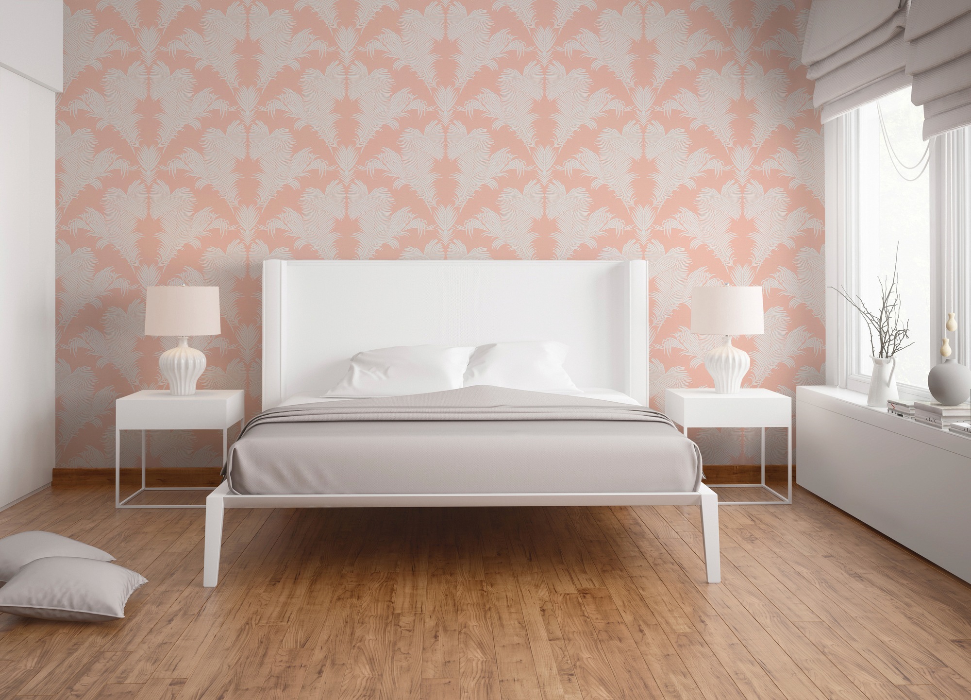 A.S. Création Vliestapete »Trendwall« botanisch | geblümt | tropisch strukturiert Dschungeltapete Tapete Palmen Glänzend Tapeten Wohnzimmer modern Flur