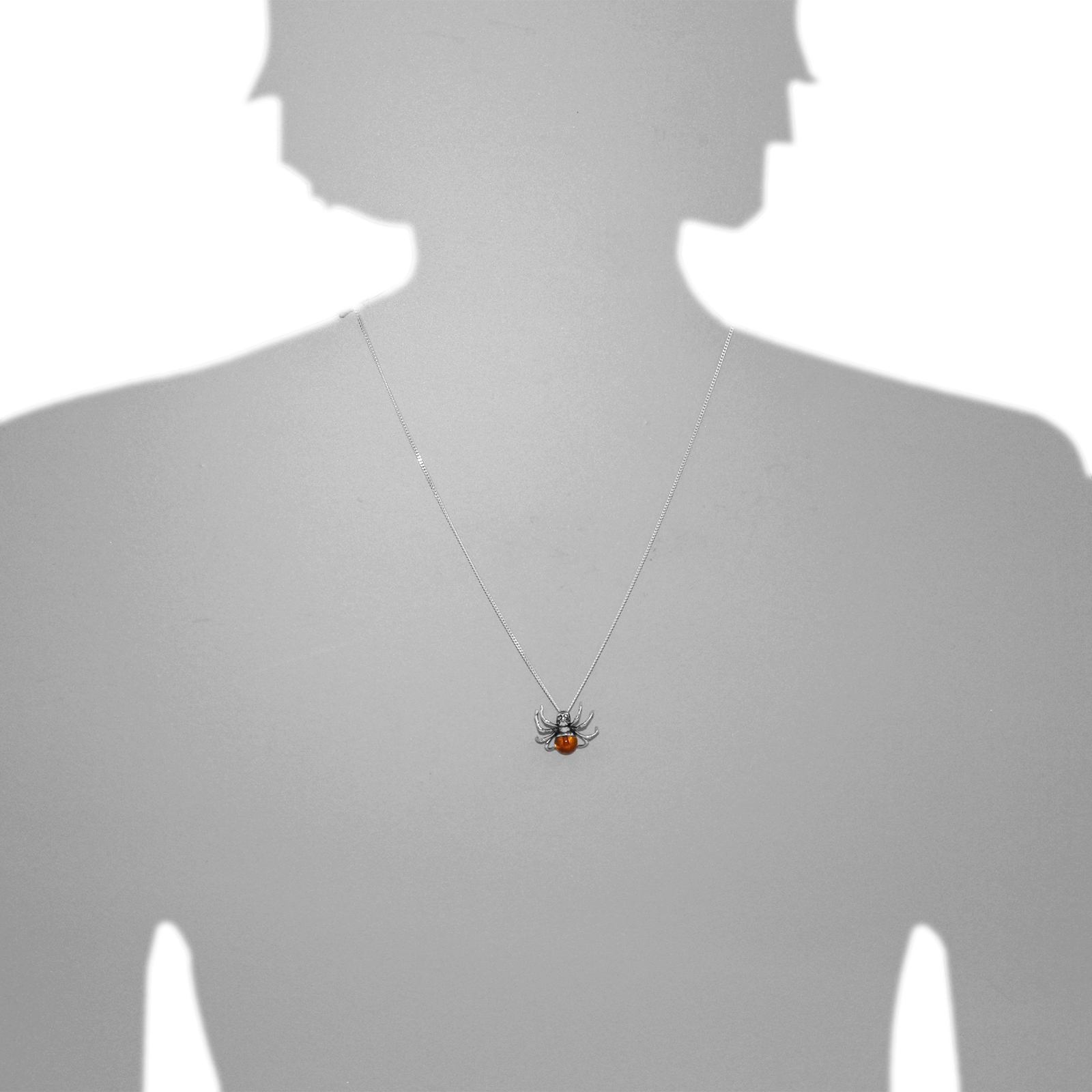 OSTSEE-SCHMUCK Kette mit Anhänger »Ostsee-Schmuck Kette mit Anhänger Gleiter-Spinne«, (2 tlg.)