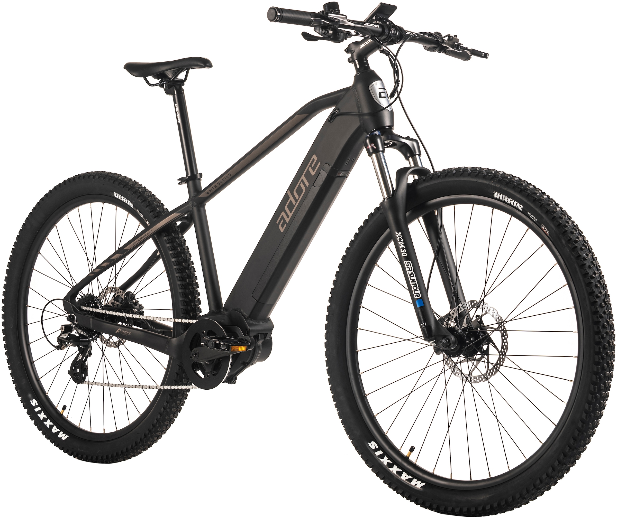 Adore E-Bike »Hardtail 29" GX-950 Mittelmotor 75NM / 15Ah schwarz matt«, 8 Gang, Shimano, Altus, Mittelmotor 250 W