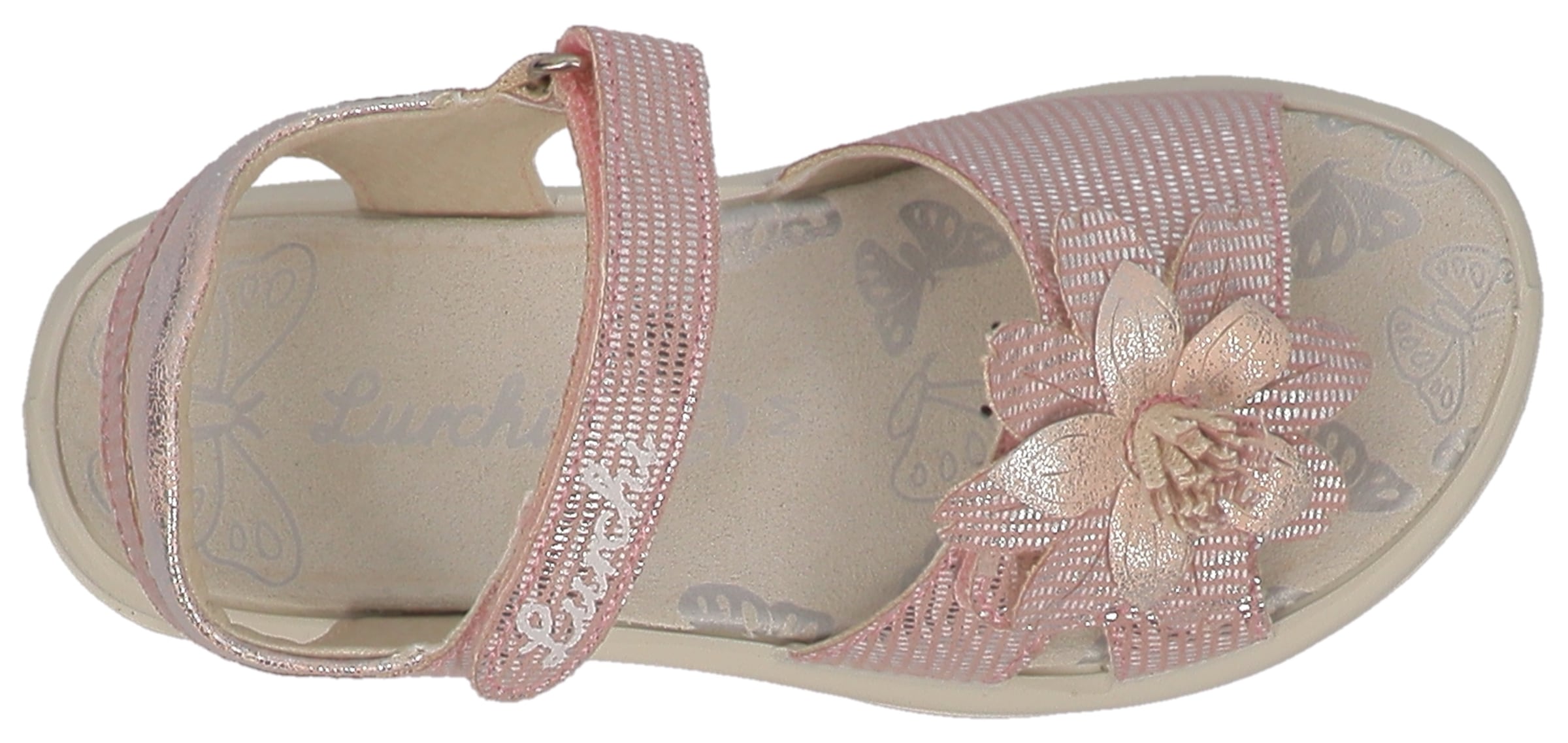 Lurchi Sandale »Flora«, Sandalette mit Klettverschlüssen, Größenschablone zum Download