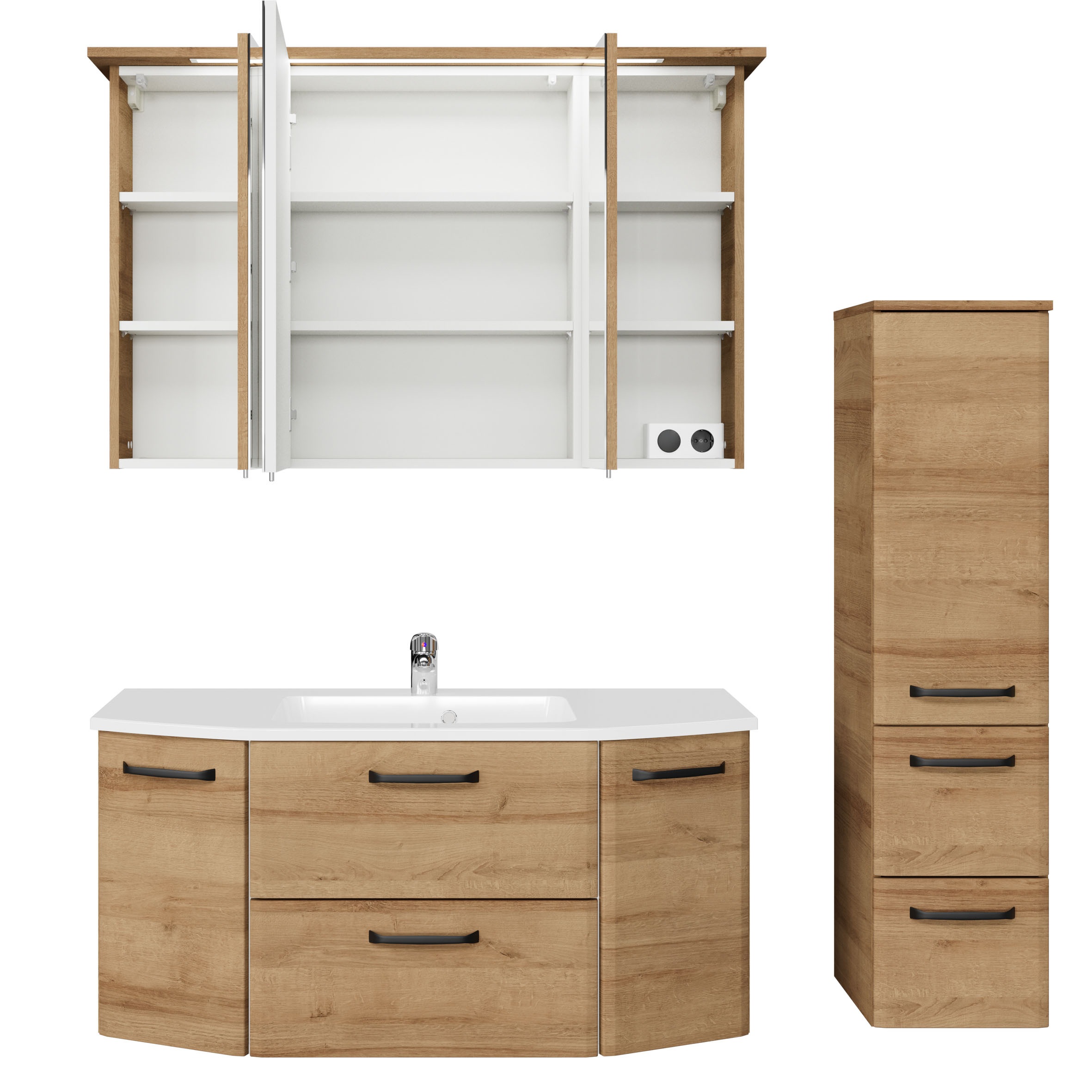 Saphir Badmöbel-Set »Quickset 318, mit Türdämpfer« 4 Stk. tlg.