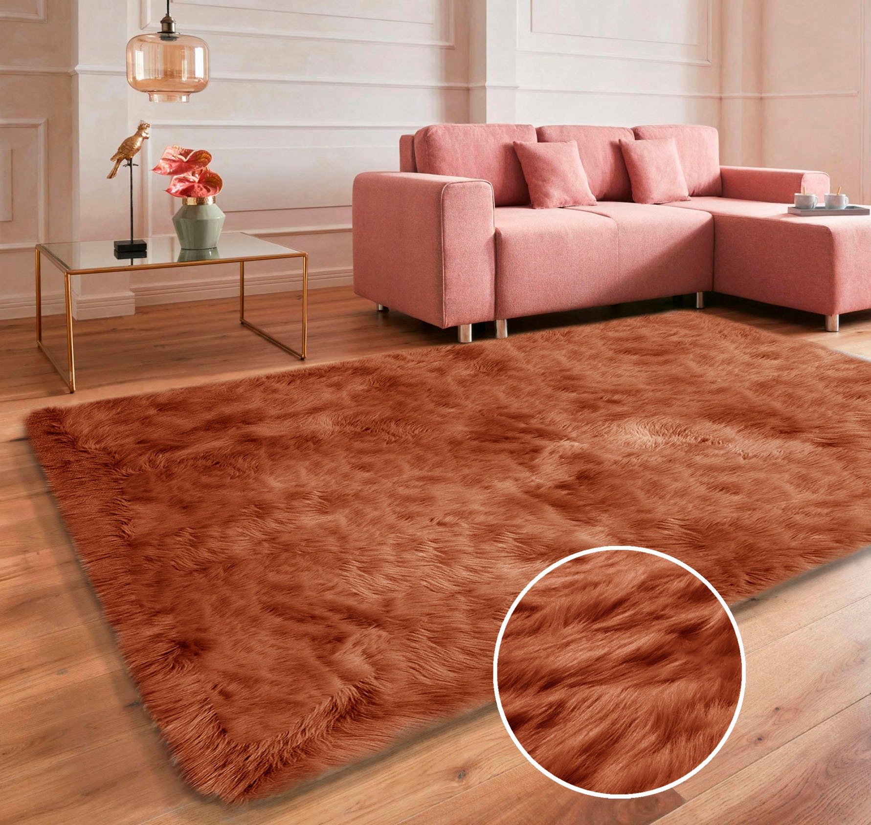 Guido Maria Kretschmer Home&Living Fellteppich »Triana«, rechteckig, 60 mm günstig online kaufen