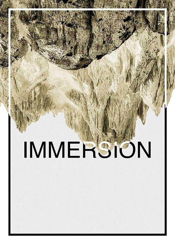 Komar Bild »Immersion Sand«, Abstrakt-Sprüche & Texte, (1 St.), Wandbild zur Dekoration - ohne Rahmen