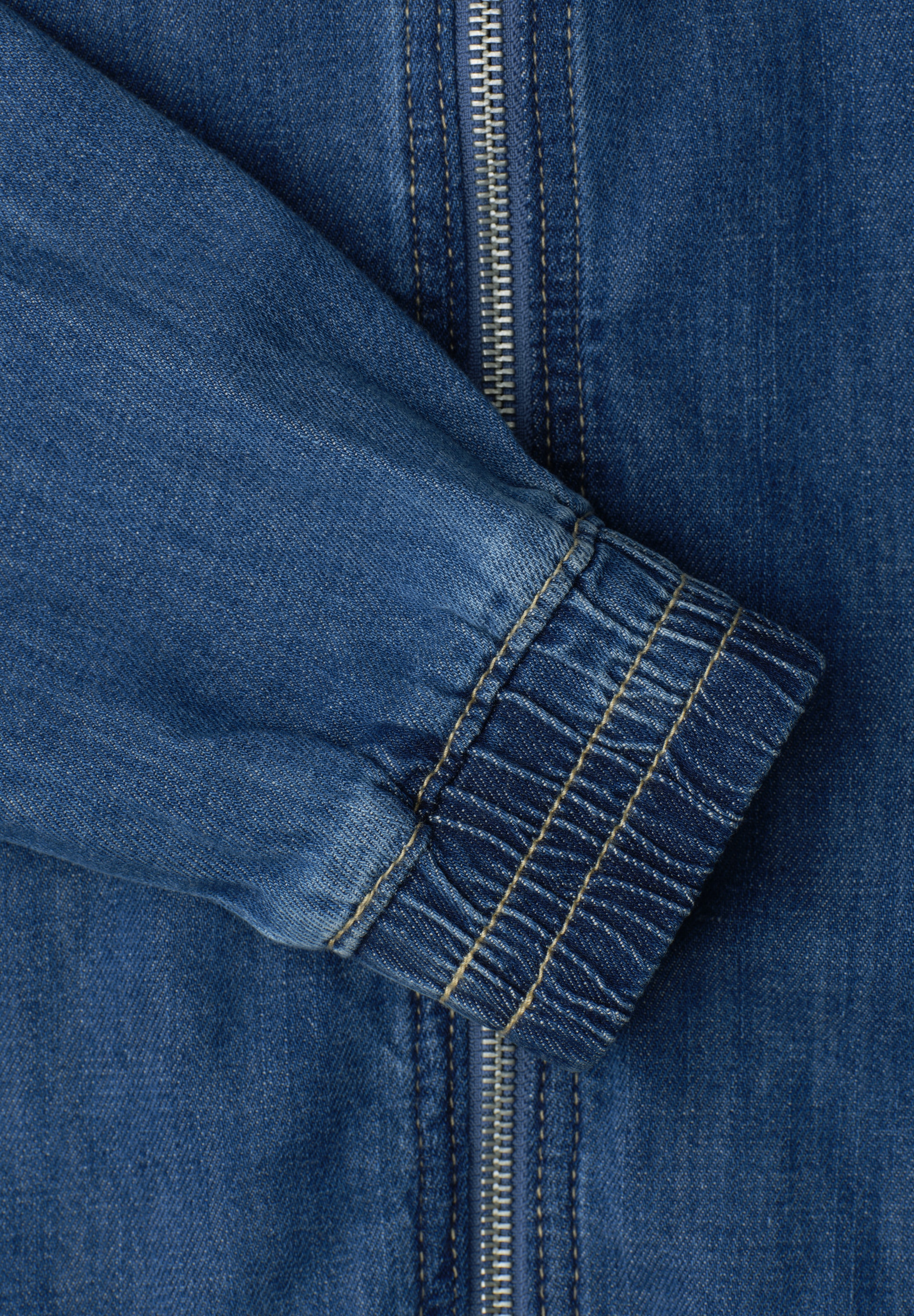 STREET ONE Blouson leicht verkürzter Schnitt, mit Blousonkragen
