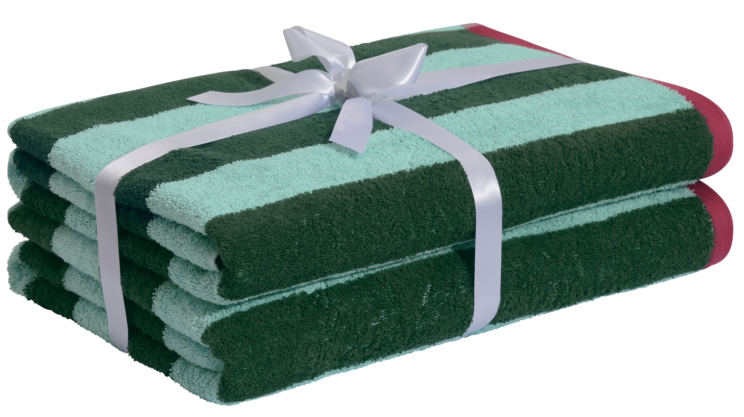OTTO home Strandtuch »Elenna, 100% Baumwolle, flauschig und weich, 500 gr/m²« Premium Strandtücher 90x180cm, Streifen, 5 Jahre Garantie