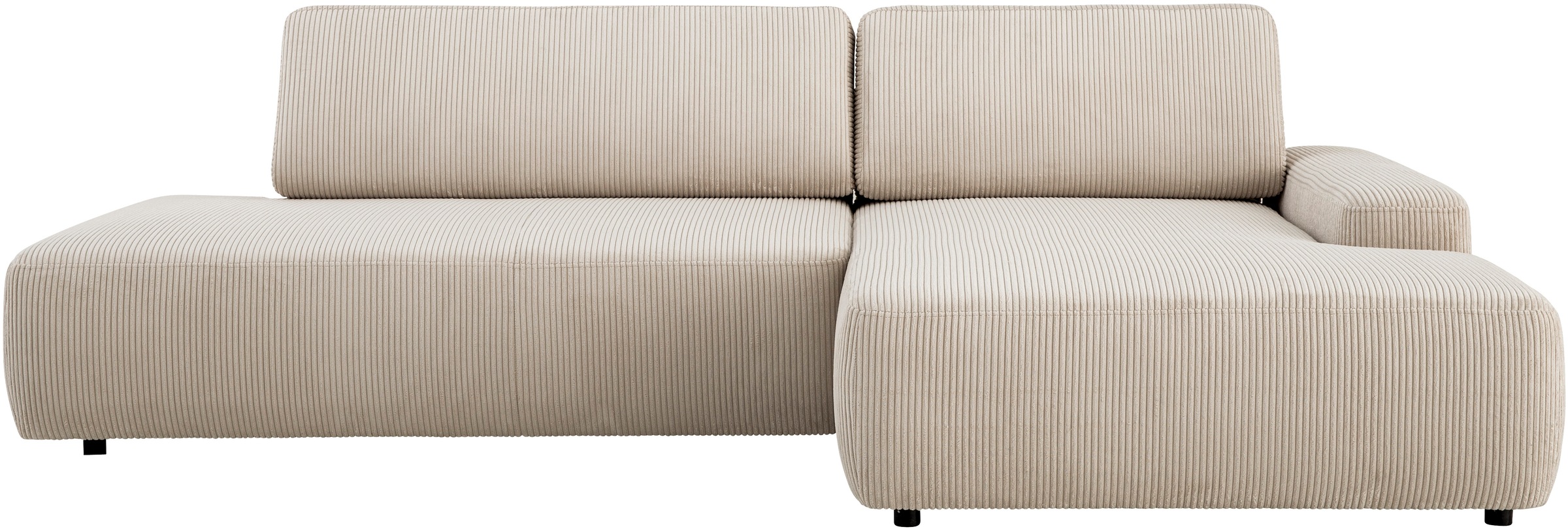 Home affaire Ecksofa »TORGE, Schlafsofa Cord, Samtvelours u. Strukur fein, günstig online kaufen