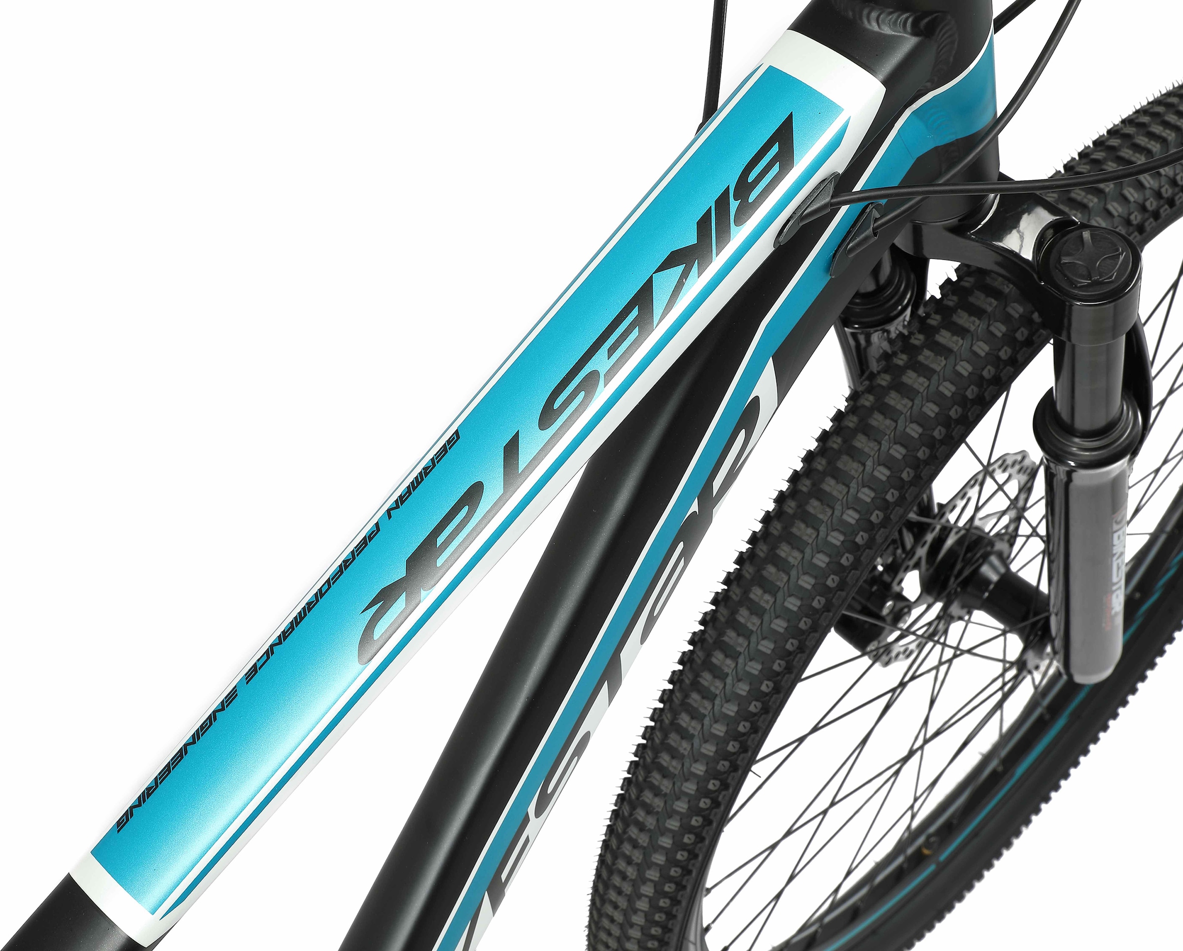 Bikestar Mountainbike, 21 Gang, Shimano, RD-TY300 Schaltwerk, Kettenschaltung, für Damen und Herren, Kettenschaltung
