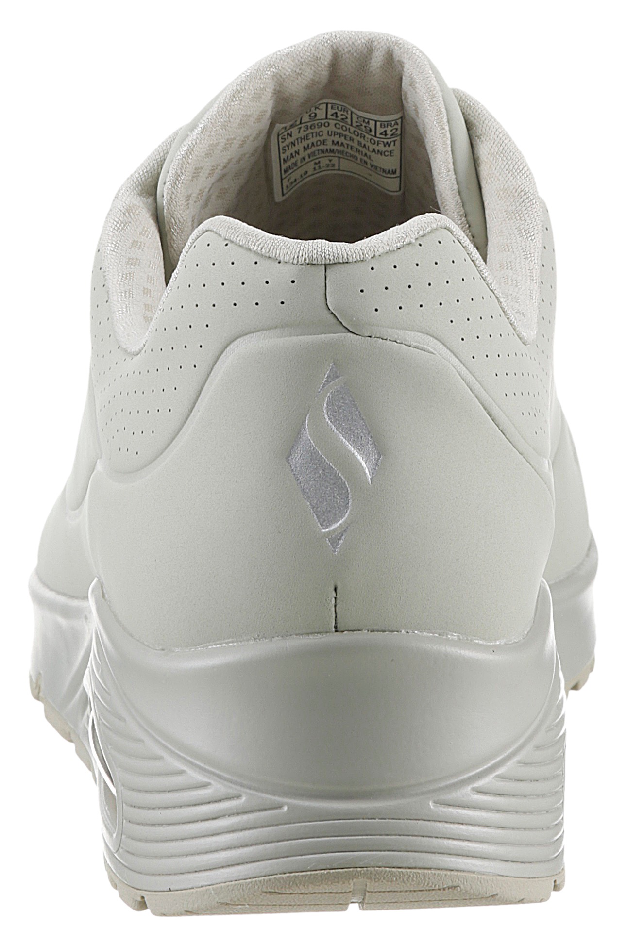 Skechers Wedgesneaker »UNO STAND ON AIR«, Freizeitschuh, Halbschuh, Schnürschuh weich gepolsterte Innensohle