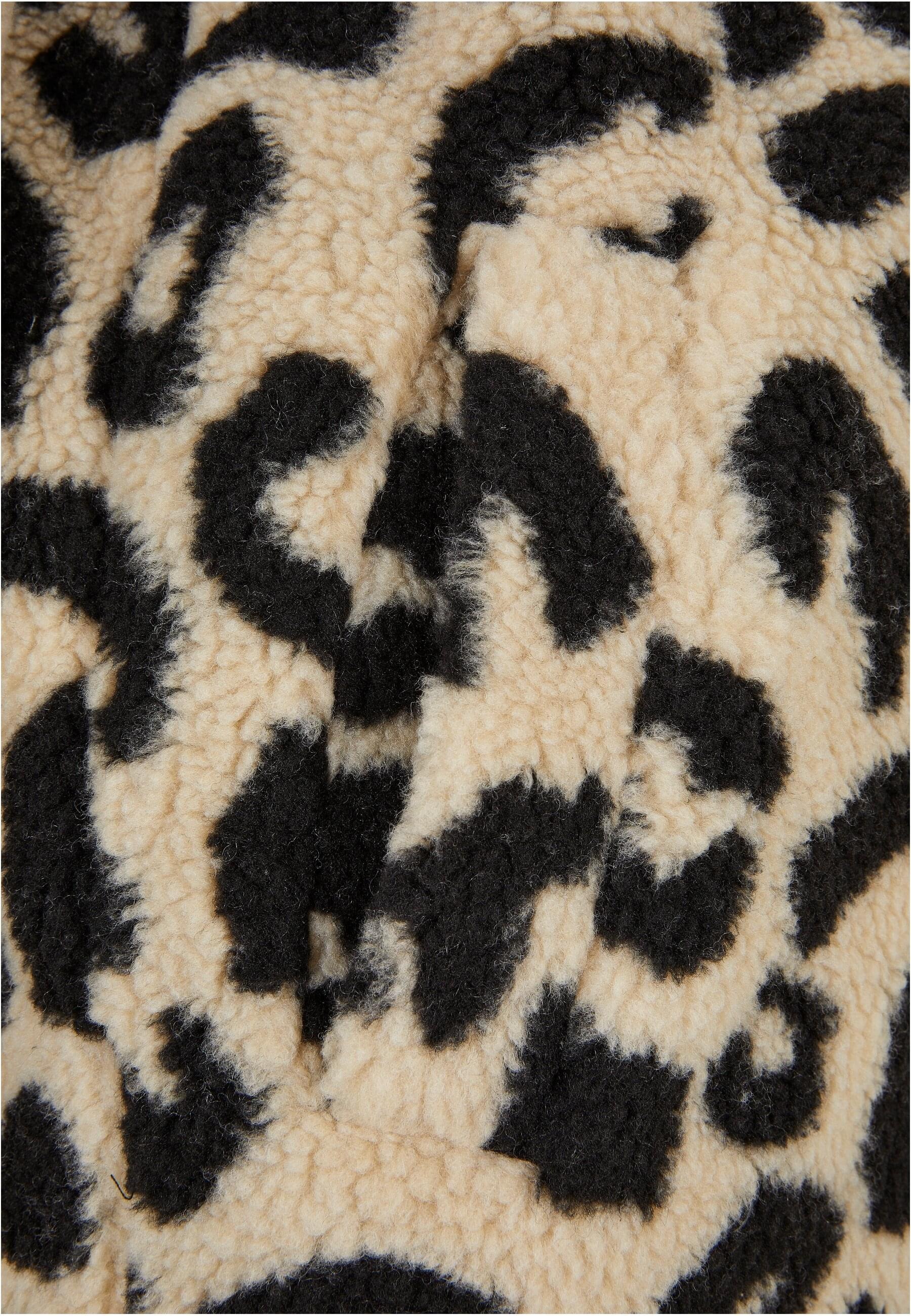 URBAN CLASSICS Winterjacke »Urban Classics Damen Ladies Oversized AOP Sherpa Coat« 1 Stk. tlg. ohne Kapuze