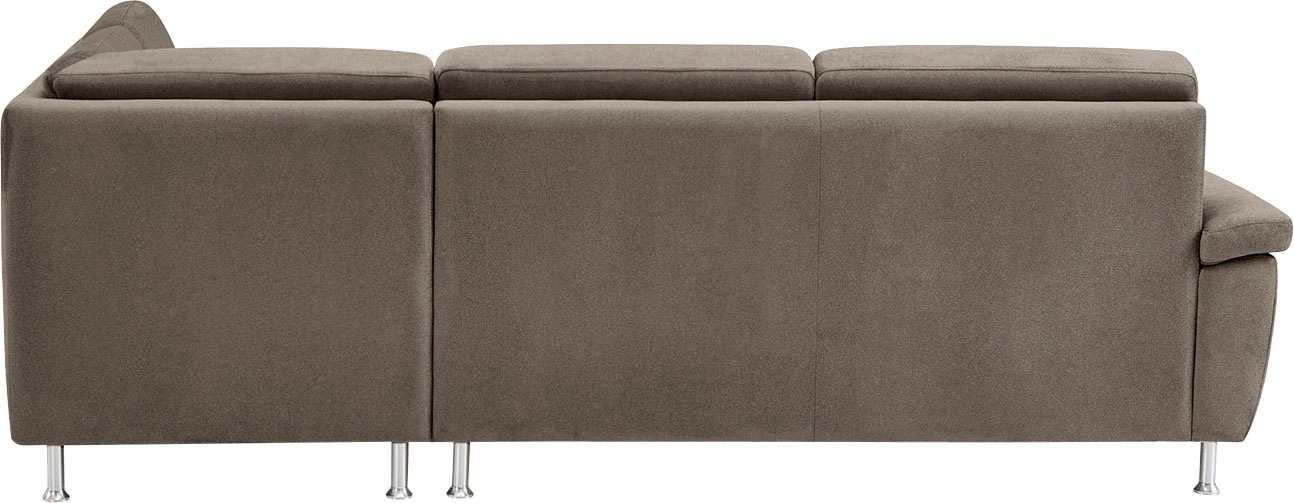 CALIZZA INTERIORS Ecksofa »Onyx L-Form«, Ottomane links oder rechts, wahlweise mit Bettfunktion, Breite 257 cm
