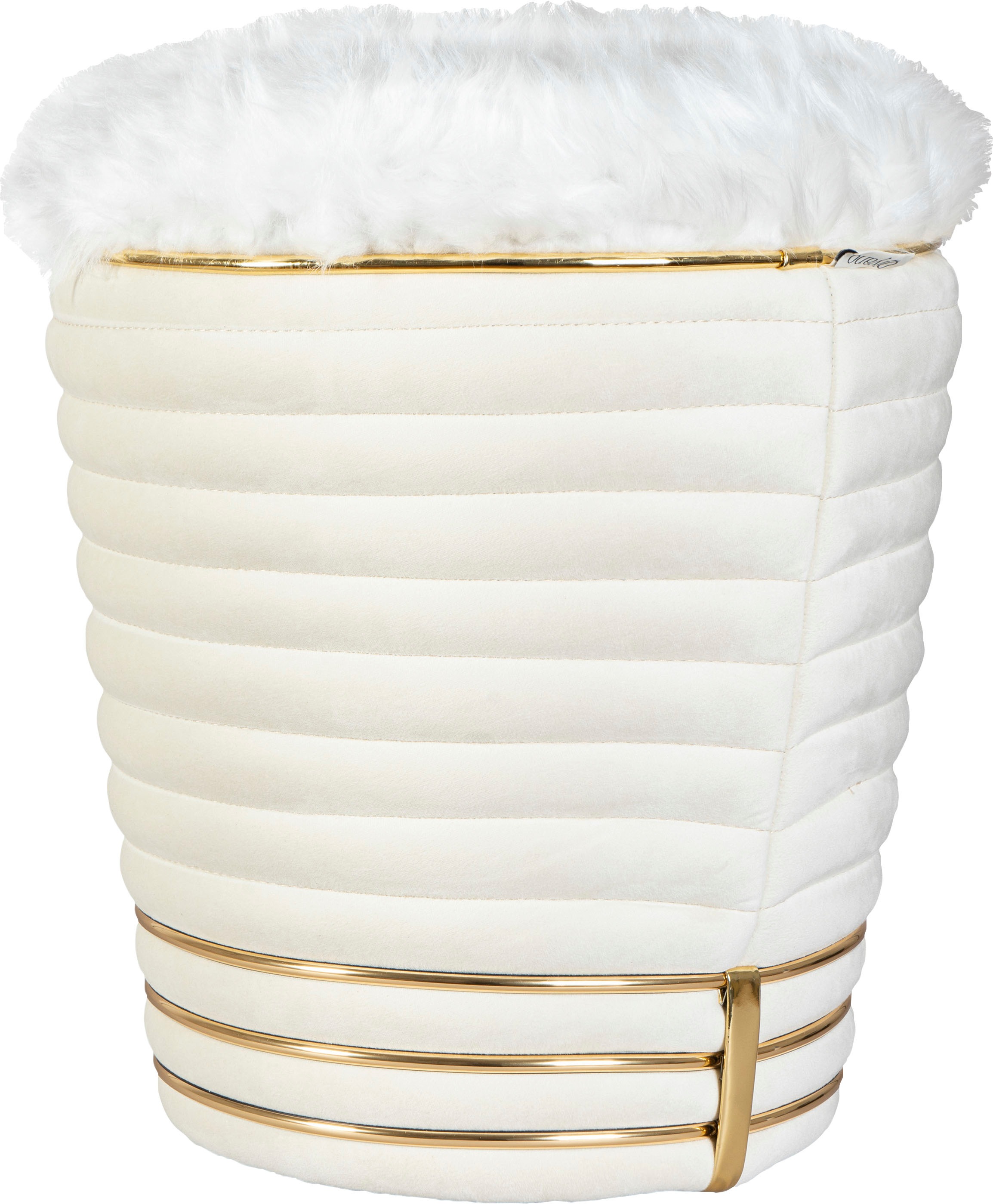 Kayoom Sitzhocker »Hocker Doric, trendiger Look, ästhetische Farbgebung, schöne Steppung«, (1 St.), komfortabel, hochqualitativ, pflegeleicht, hochwertige Materialien