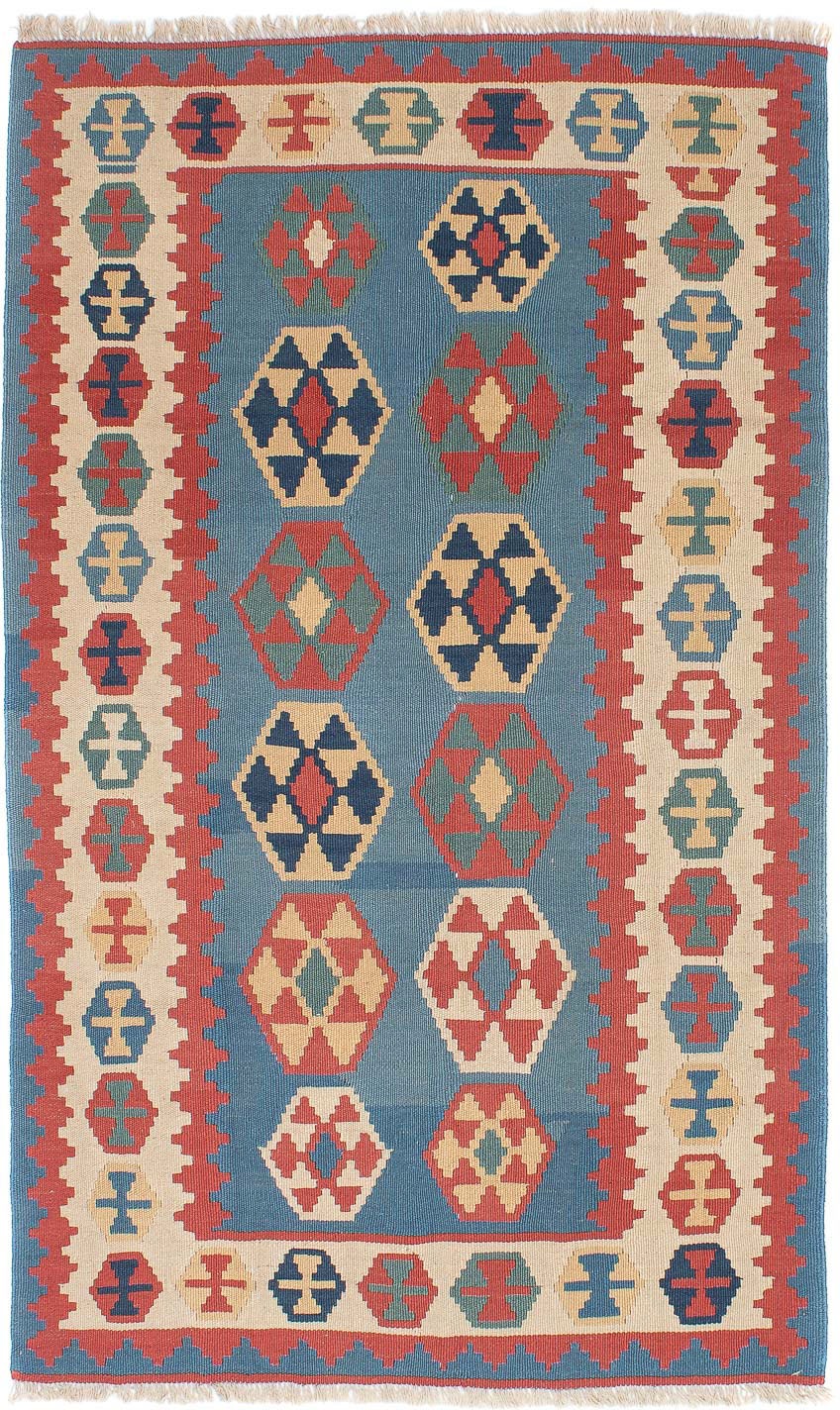 morgenland Wollteppich »Kelim Fars Nomadisch 207 x 154 cm«, rechteckig, 4 m günstig online kaufen