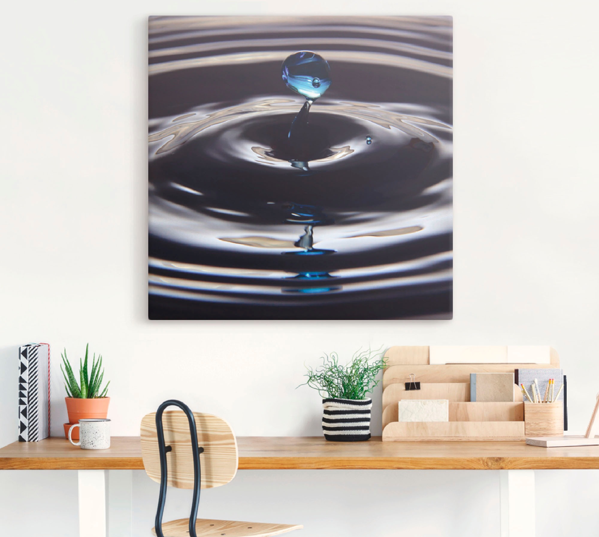 Artland Leinwandbild »Verlorener Tropfen«, Zen, (1 St.), auf Keilrahmen gespannt