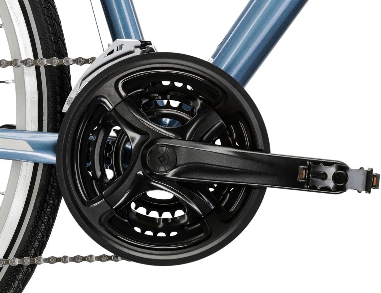 Kross Crossrad »Crossrad Herren 28" Move 1.0 blau 24 Gänge« 24 Gang Shimano ACERA M3020 Schaltwerk Kettenschaltung