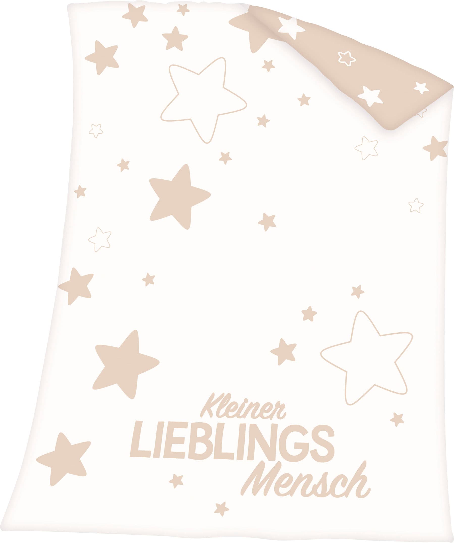 Baby Best Babydecke »Kleiner Lieblingsmensch«, mit Schriftzug und Sternen, Kuscheldecke