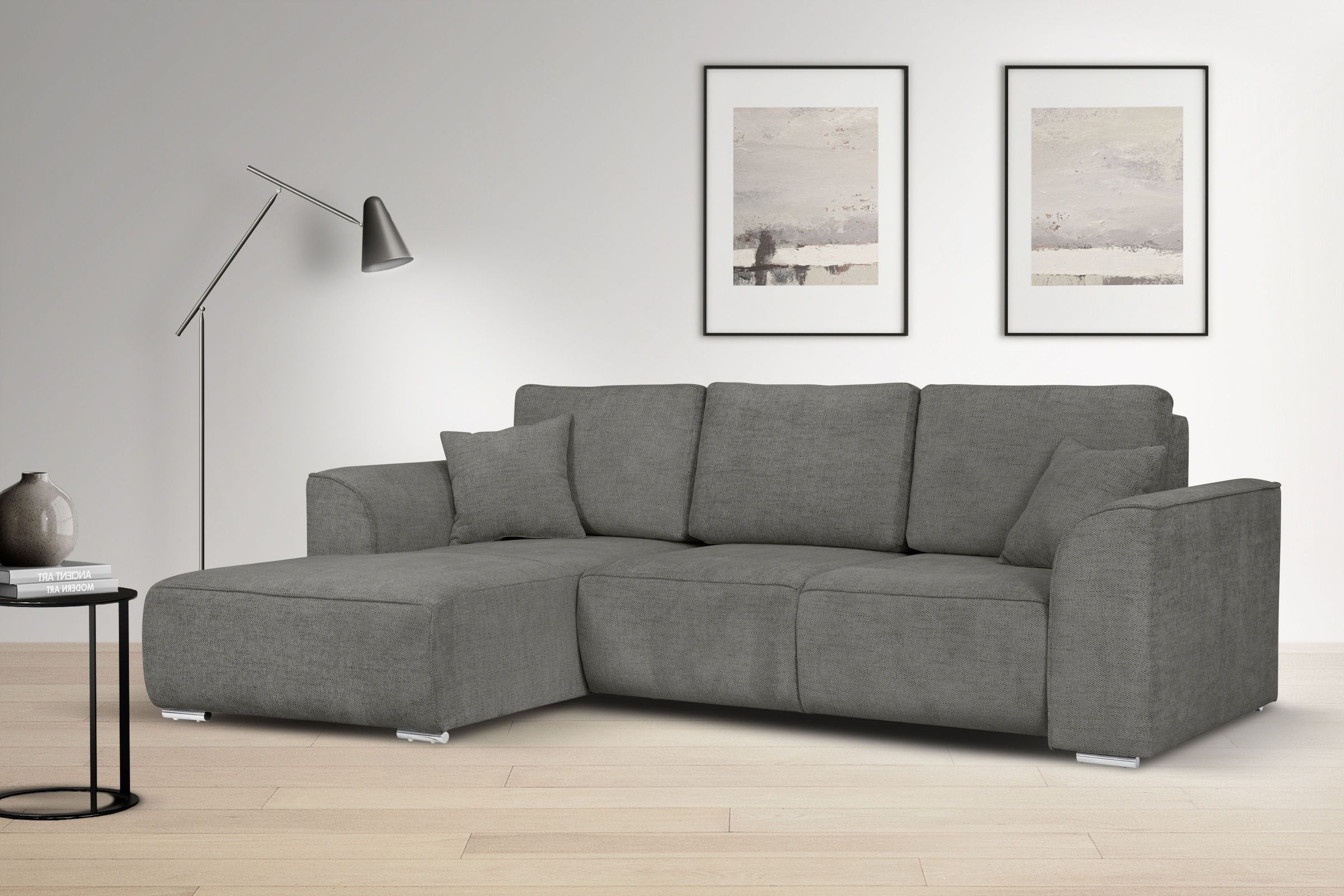 OTTO home Ecksofa »BEATRICE optionale Schlafsofa mit Bettkasten, B/T/H: 265 günstig online kaufen