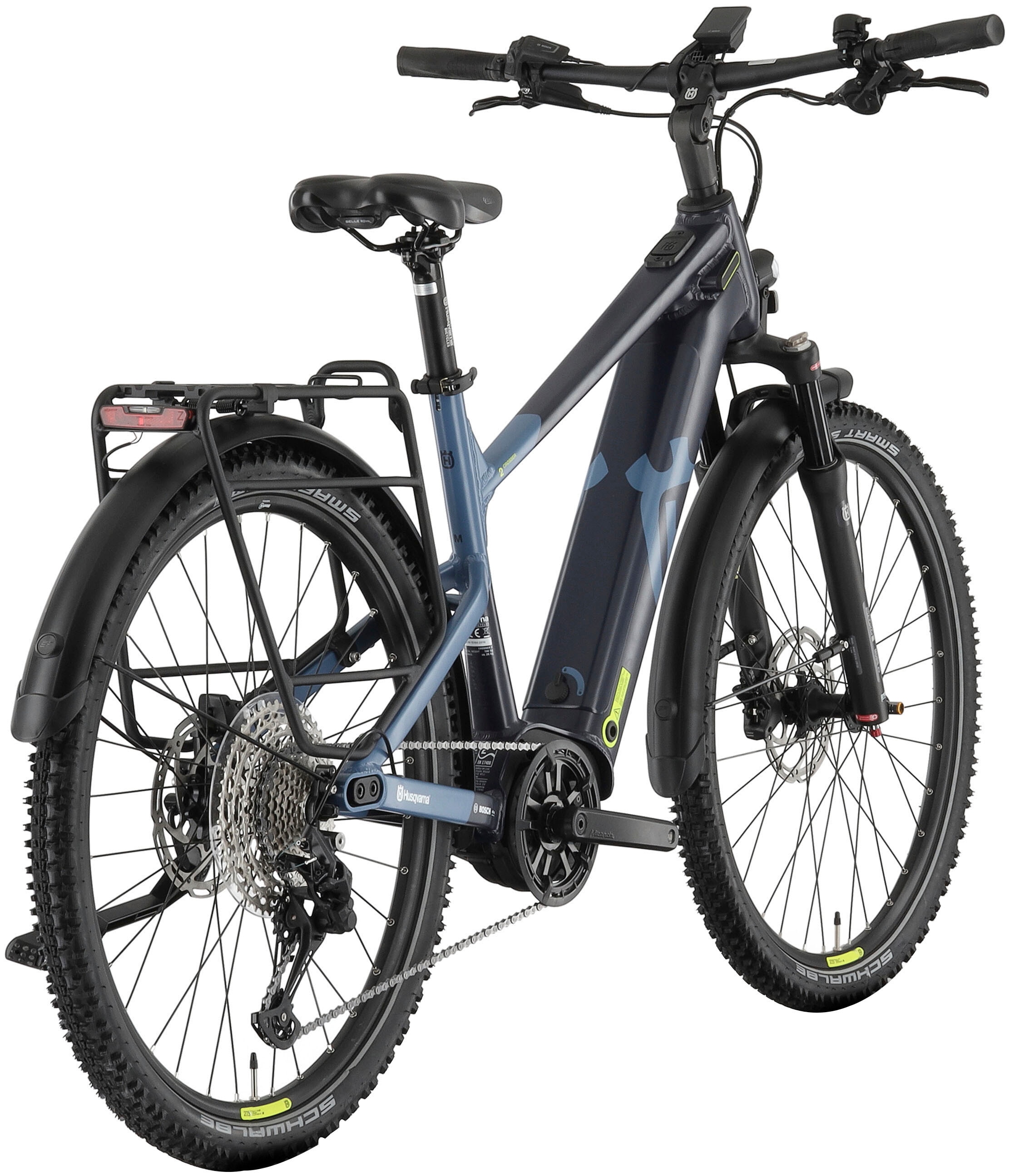 Husqvarna E-BICYCLES E-Bike »E-Trekkingbike Crosser 2«, 11 Gang, Shimano, Deore RD-M5100, Mittelmotor 250 W, (27,5 Zoll, Bosch Motor, Scheibenbremsen, mit Straßenzulassung), Pedelec, Elektrofahrrad für Herren u. Damen