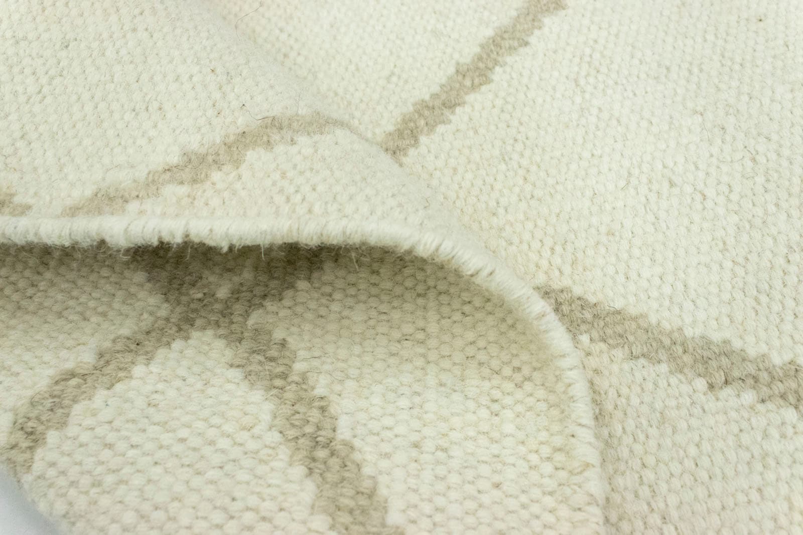 morgenland Wollteppich »Kelim Teppich handgewebt beige«, rechteckig, Kurzflor