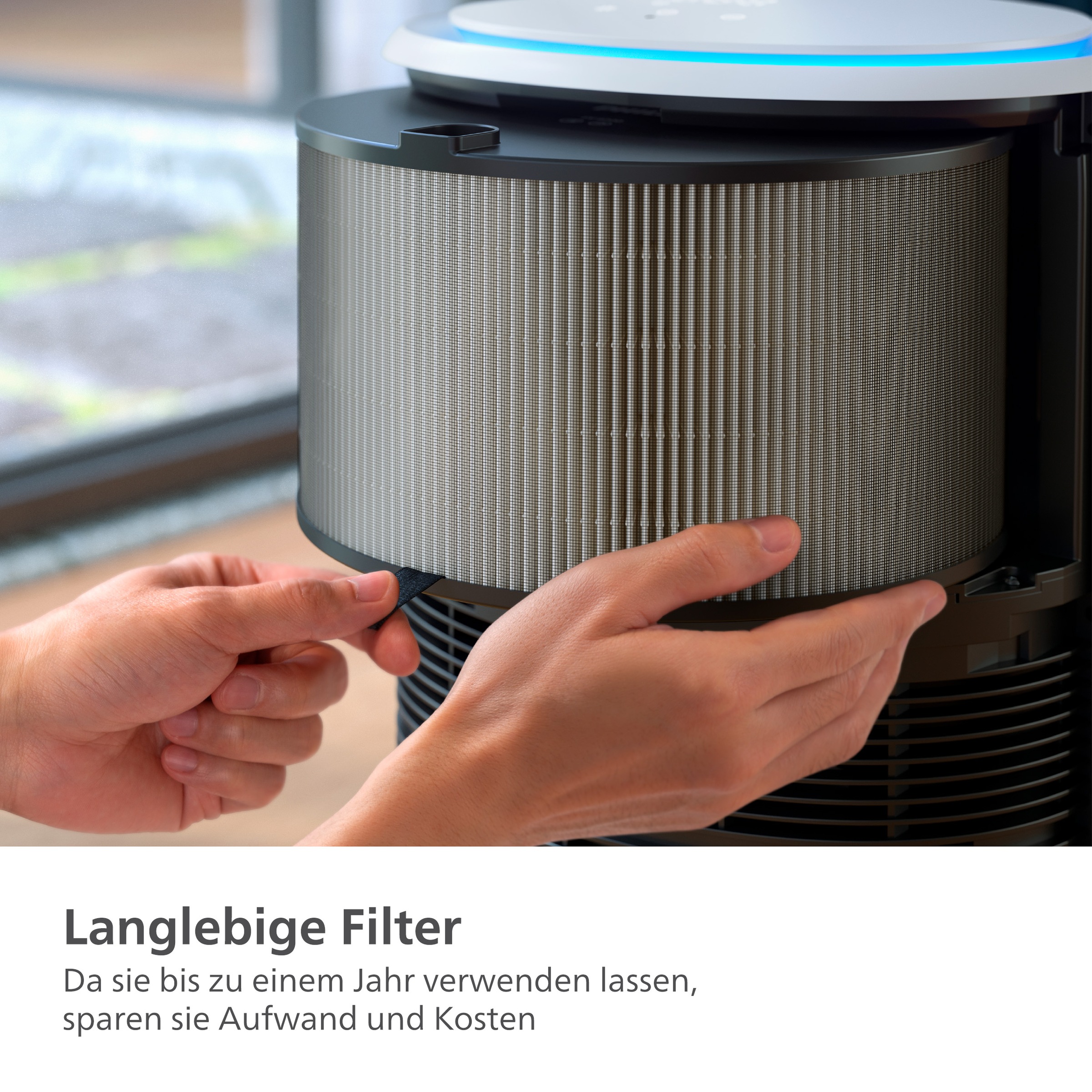 Philips Ersatzfilter »FY3200/30 HEPA NanoProtect Filter«, (2 tlg.), bis zu 1 Jahr verwendbar, 2 Filter im Lieferumfang