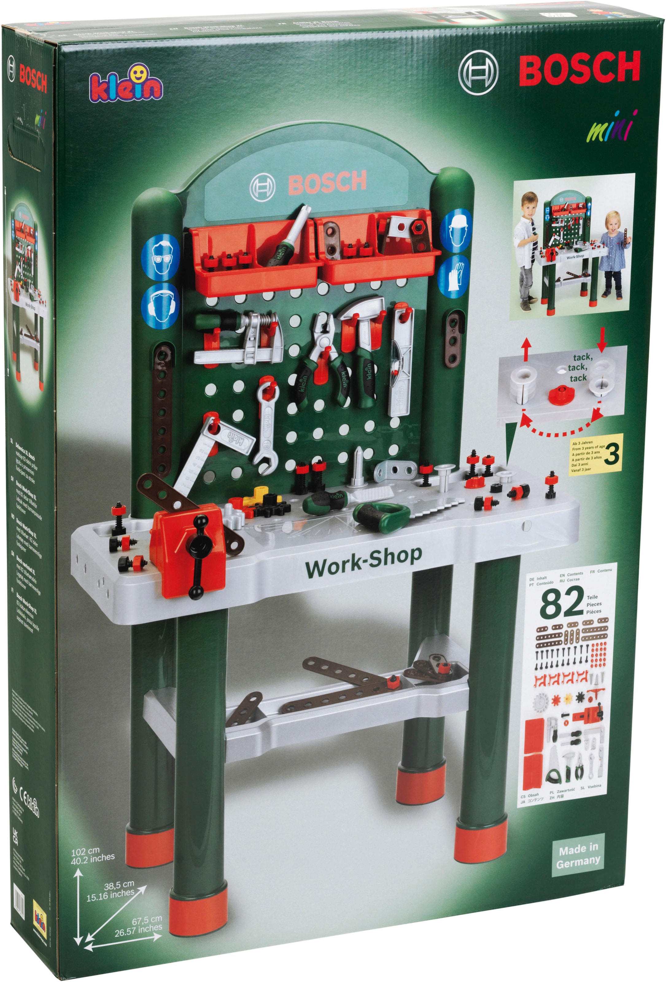 Klein Spielwerkbank »Bosch Workshop«, Made in Germany