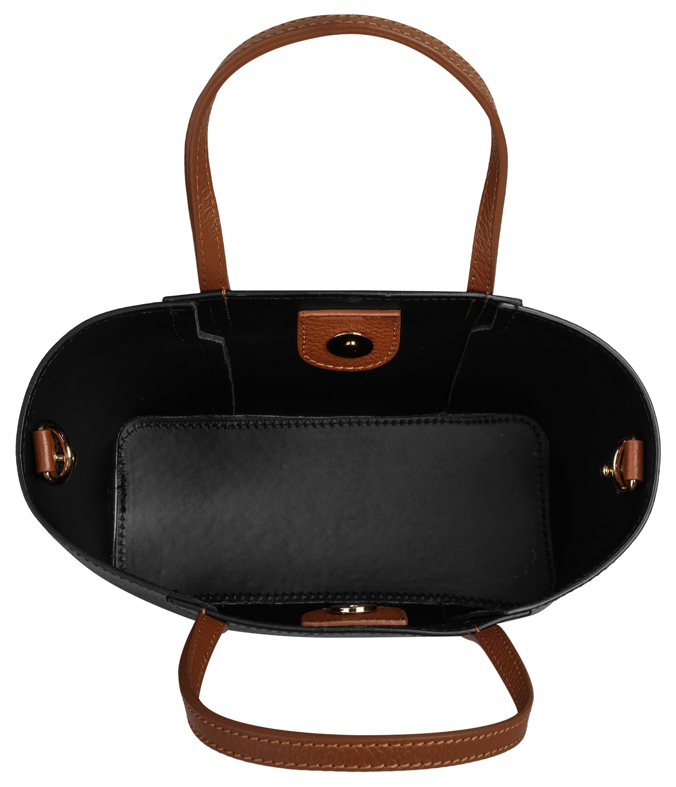 Samantha Look Henkeltasche echt Leder, Made in Italy