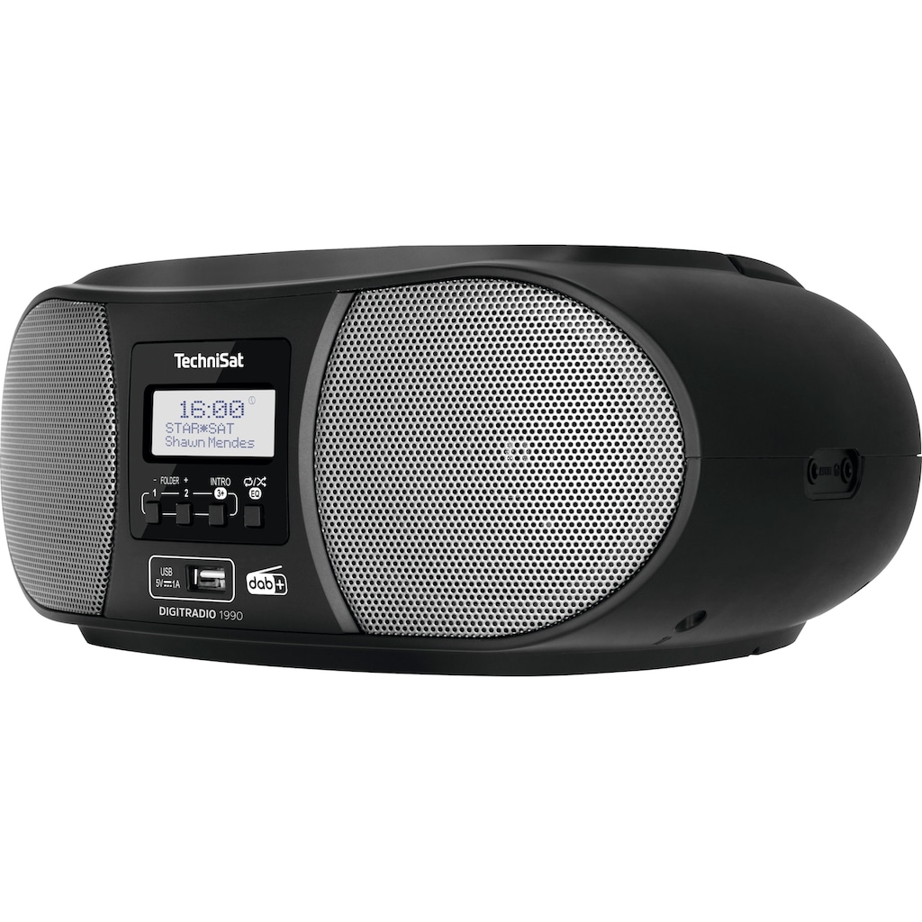 TechniSat Boombox »Digitradio 1990 Stereo-«, (Bluetooth FM-Tuner-Digitalradio (DAB+)