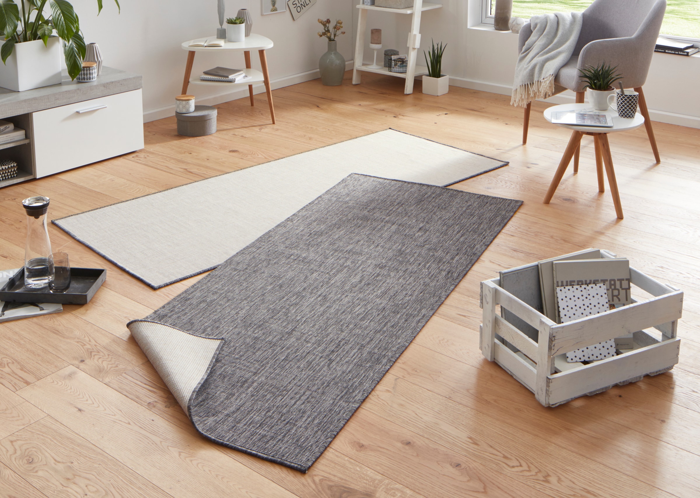 HANSE Home Teppich »Miami Wendeteppich«, rechteckig, 5 mm Höhe, In-& Outdoo günstig online kaufen