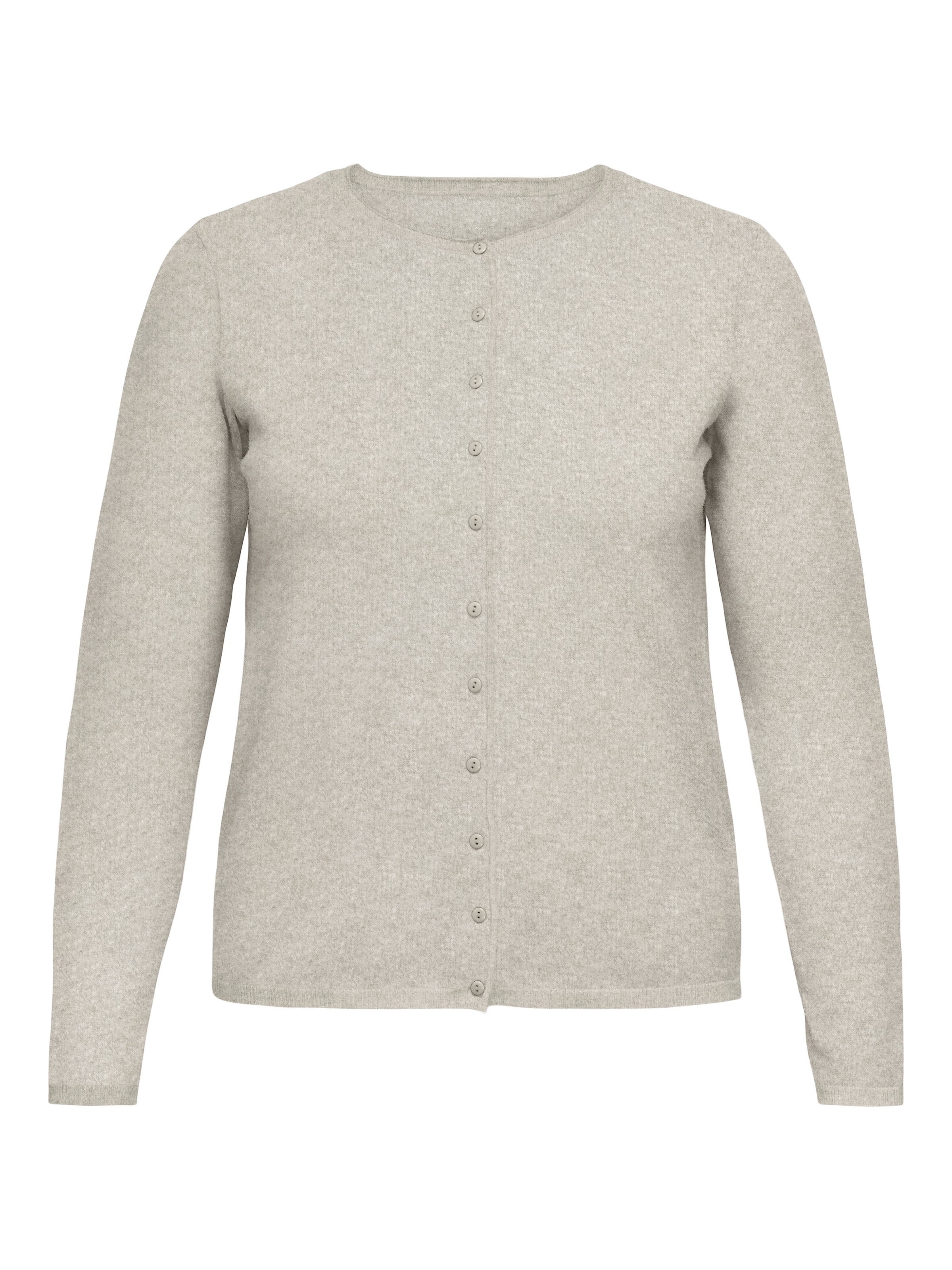 ONLY CARMAKOMA Strickjacke »CARLOYAL LIFE LS O-NECKBU CARDI KNT NOOS« Kunstfaser, Feinstrick